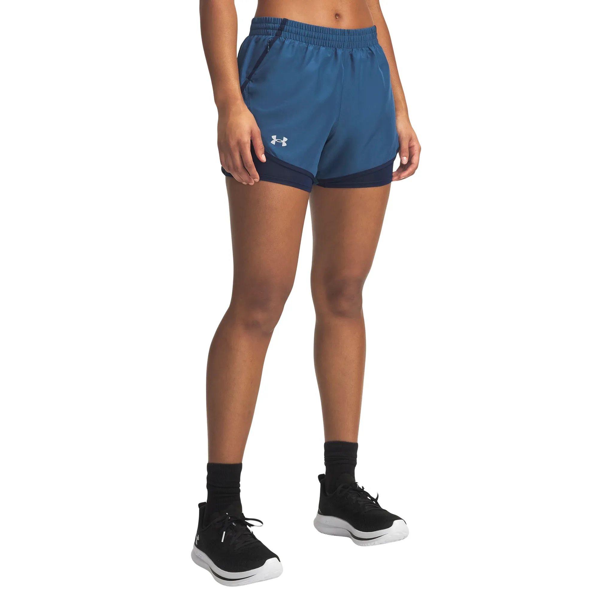 Short Under Armour Correr Fly-By 2 en 1 Mujer 1382440-498