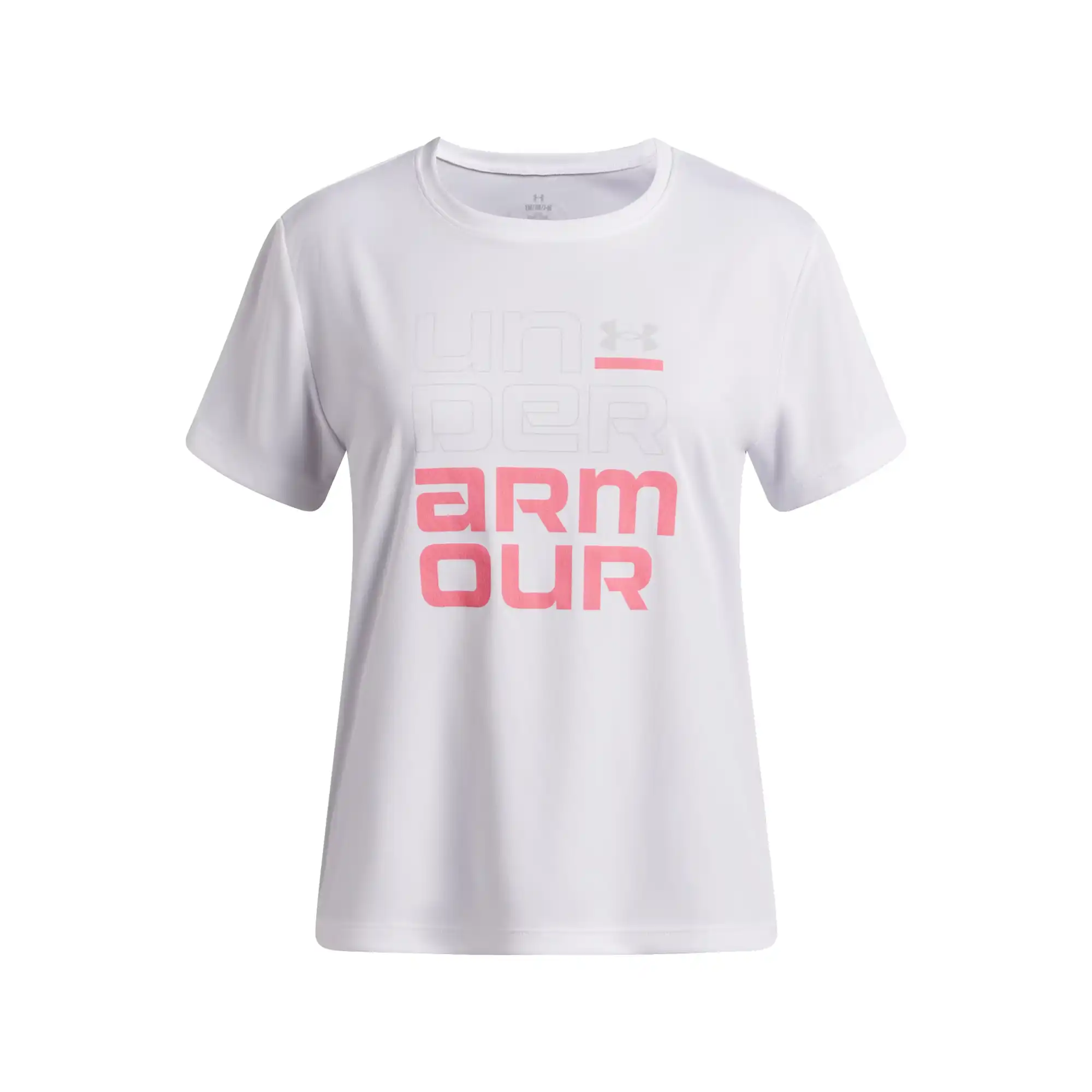 Playera Under Armour Casual Tech Wordmark Niña 1389758-101
