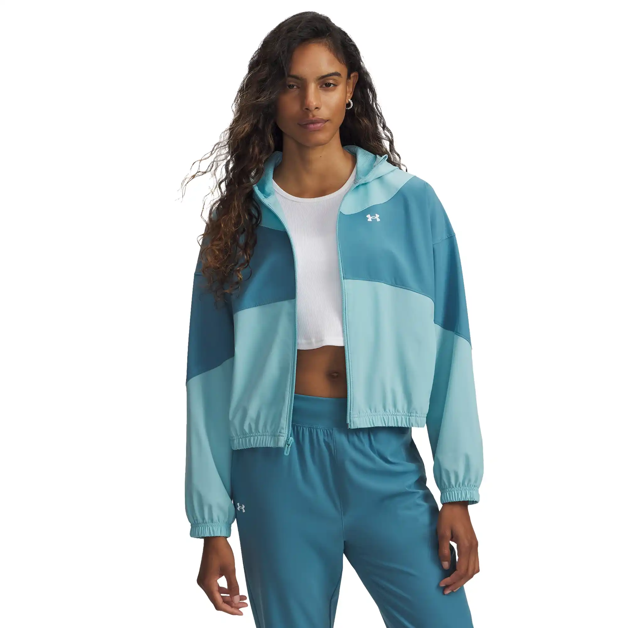 Chamarra Under Armour Entrenamiento Rival Woven Niña 6004181-466