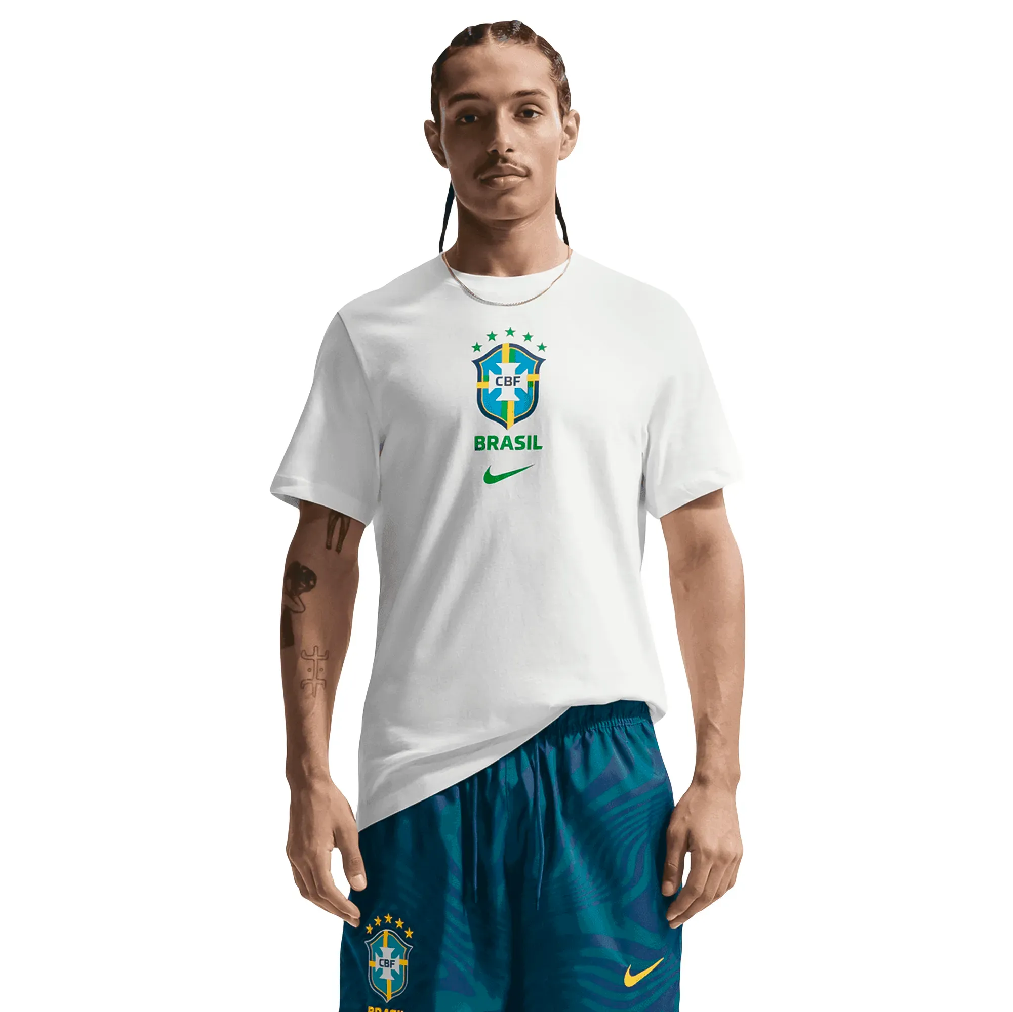 Playera Nike Futbol Brasil Hombre IH2174-100