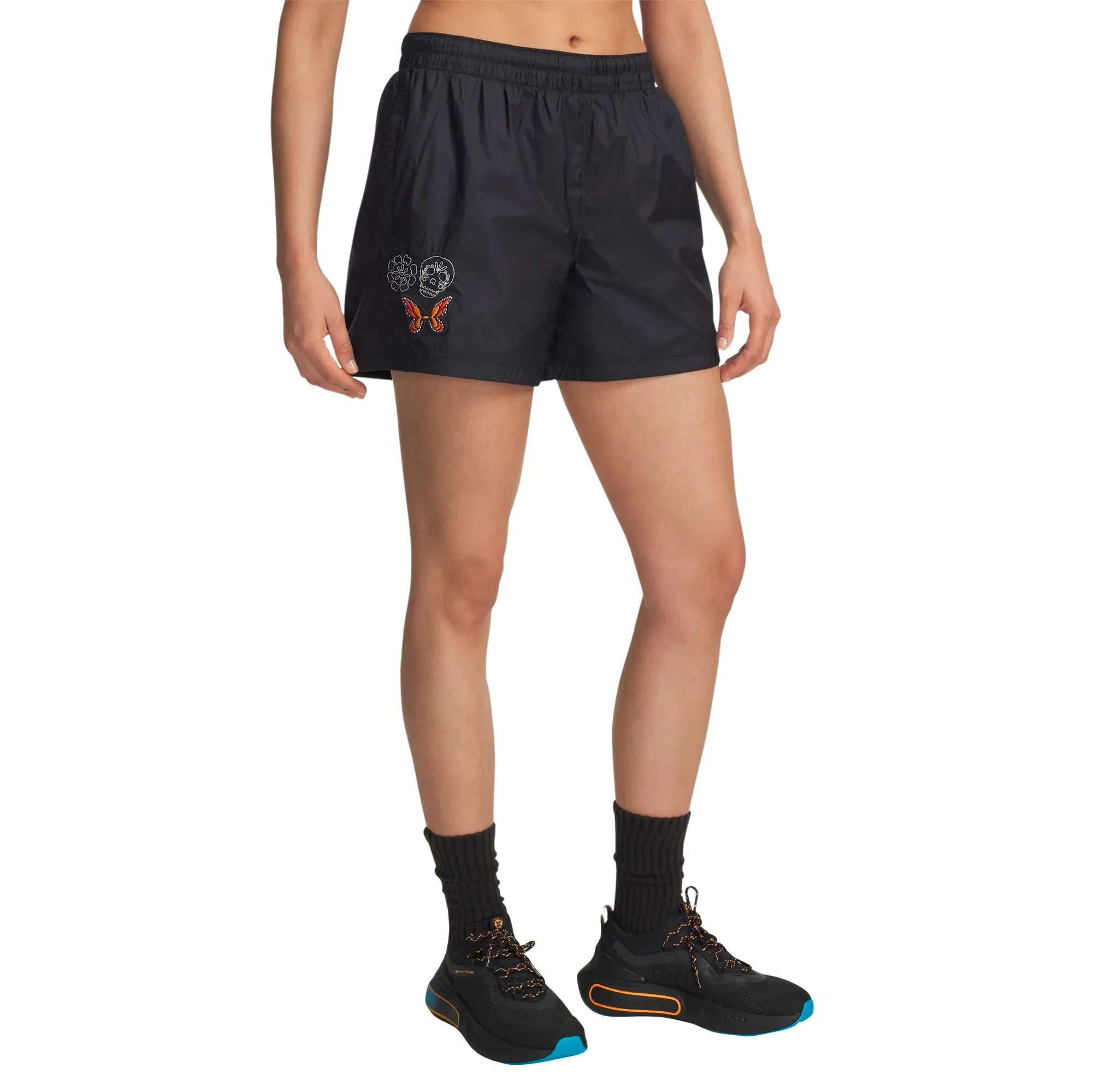 Short Under Armour Entrenamiento Rival Woven Día de Muertos Mujer 6005938-002