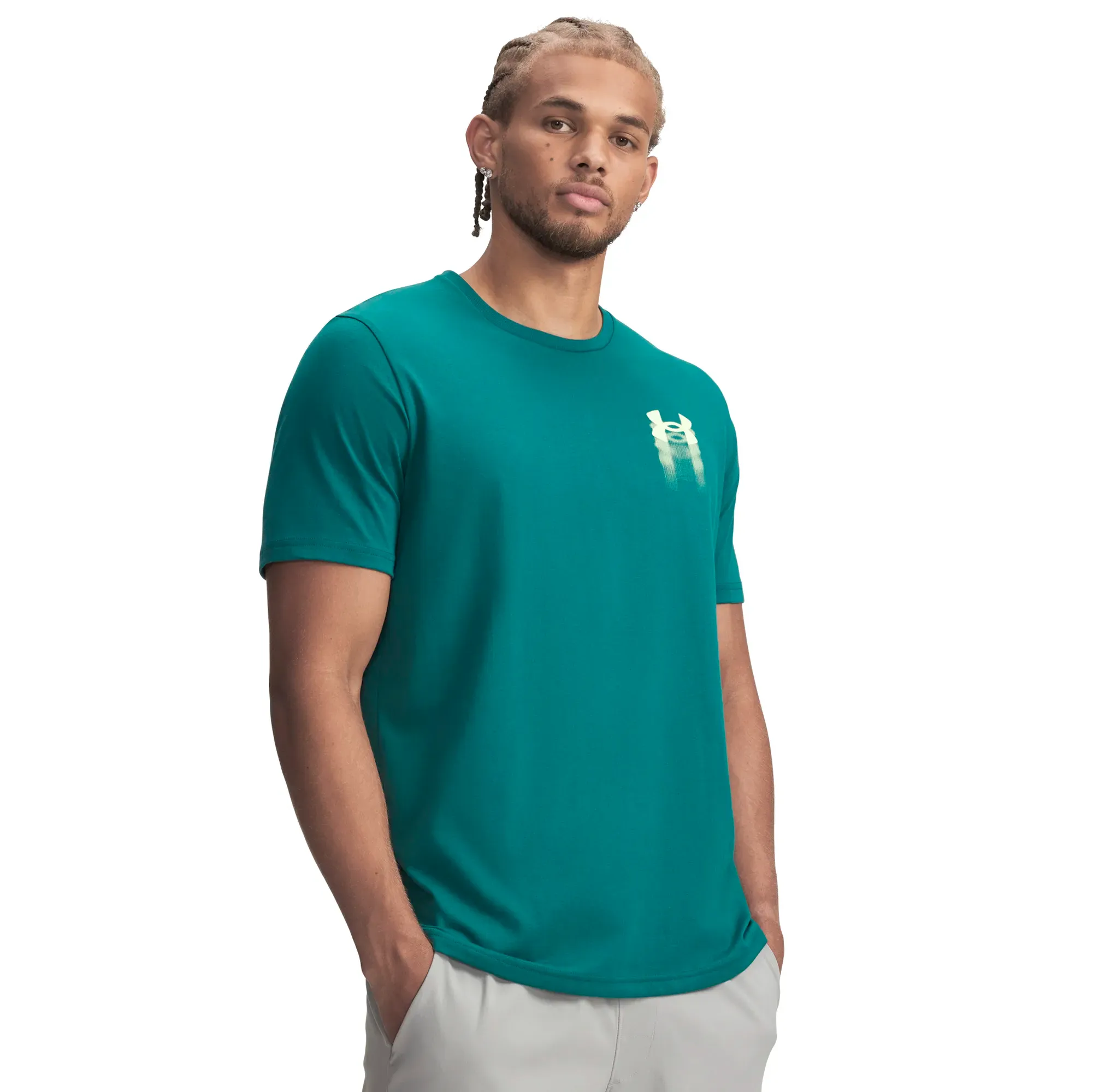 Playera Under Armour Entrenamiento Blur Logo Hombre 6009245-338