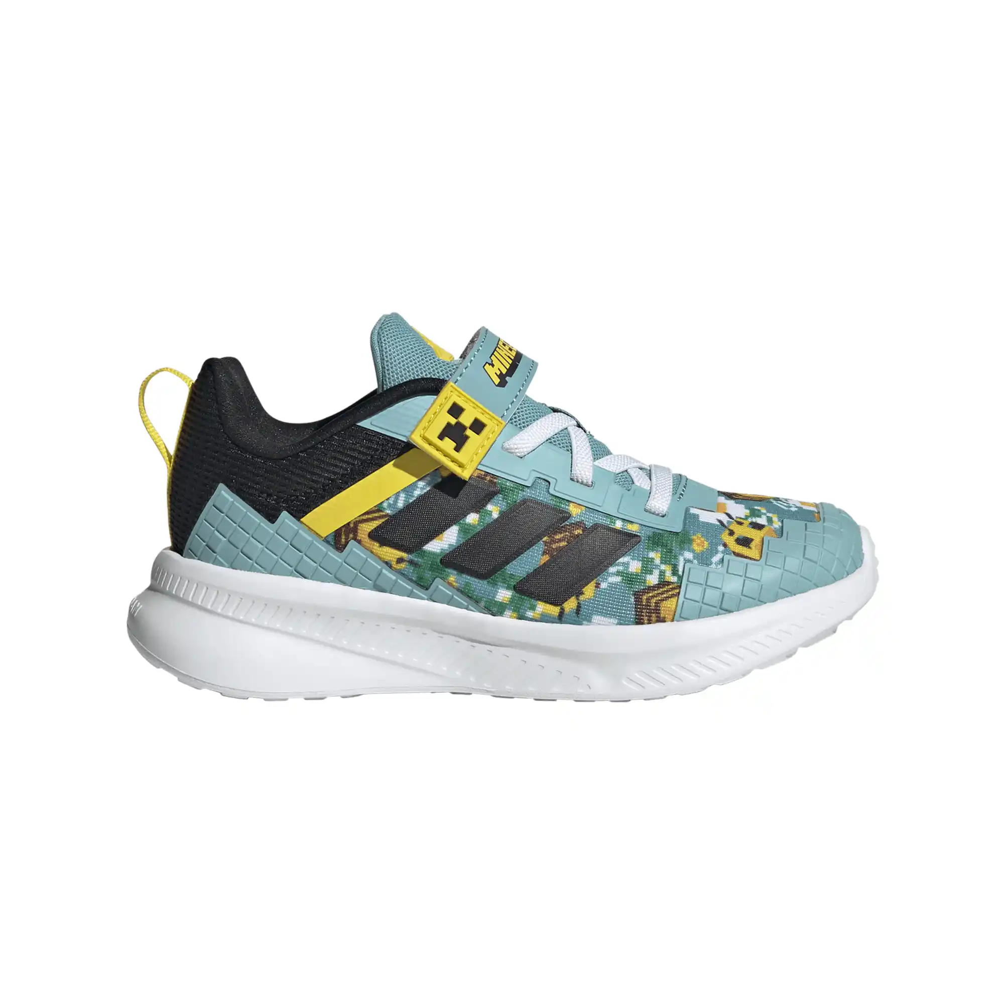 Tenis adidas Casual Fortarun 4.0 x Minecraft Niño JR1947