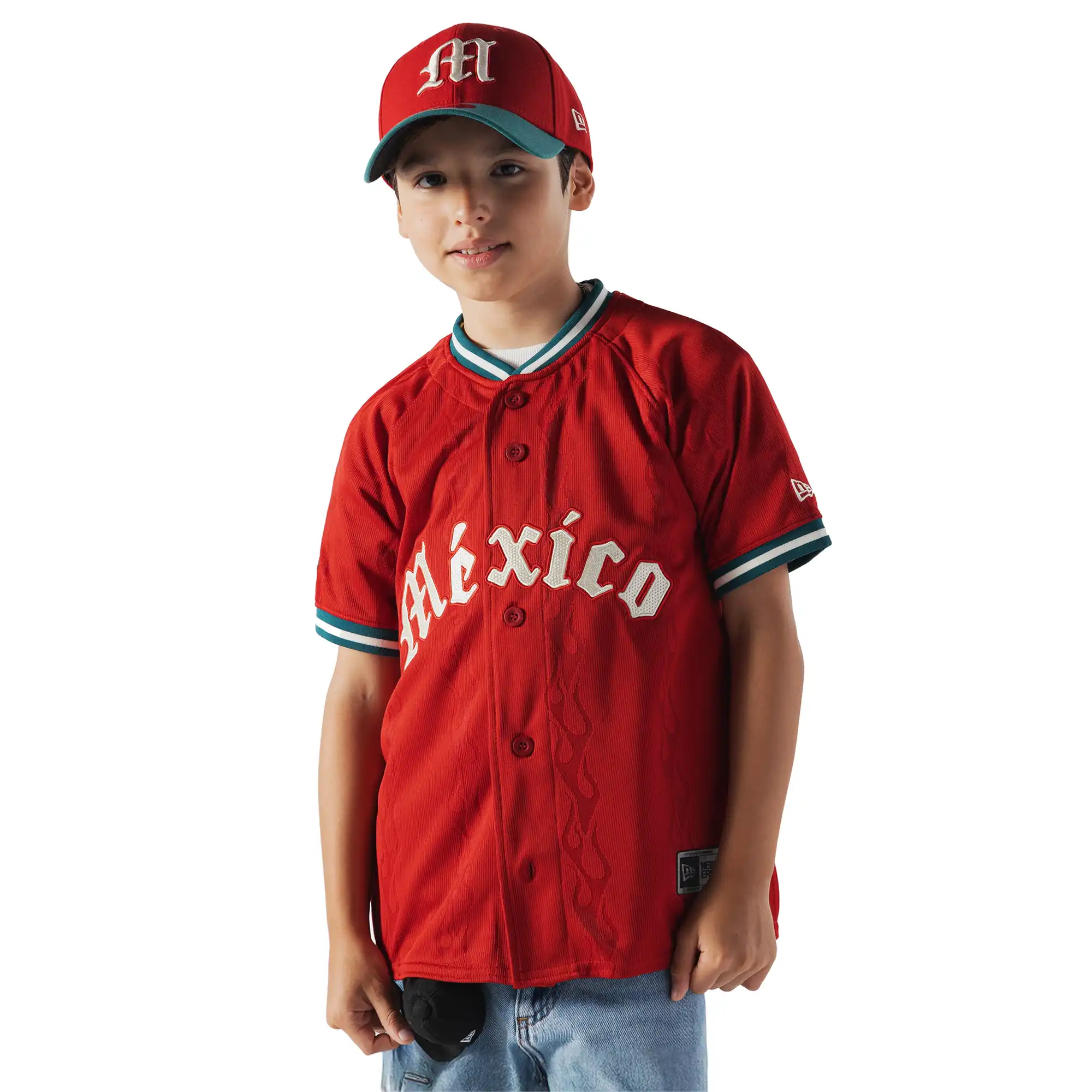 Jersey New Era LMB Diablos Rojos del México Visita 2026 Niño 60945158