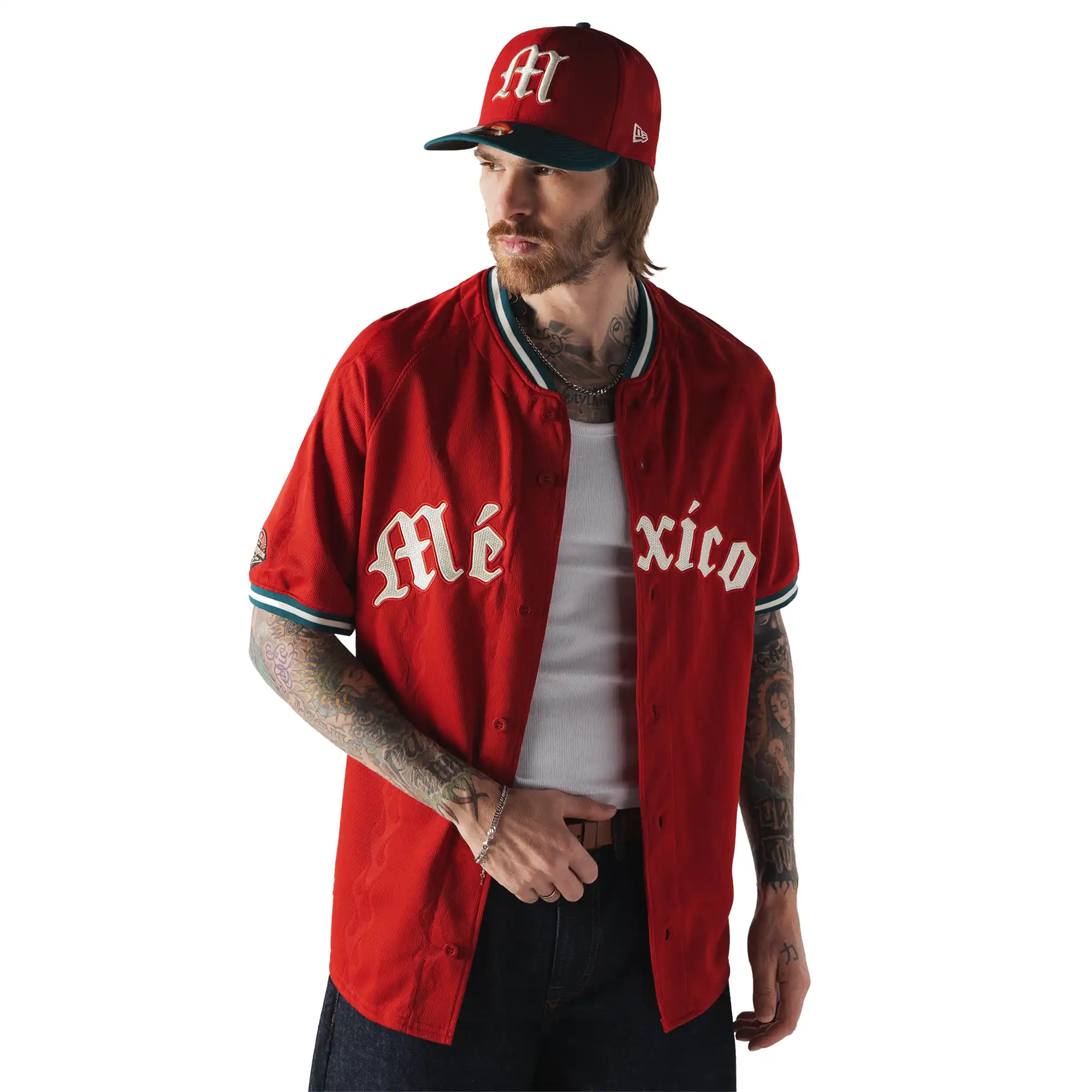 Jersey New Era LMB Diablos Rojos del México Visita 2026 Hombre 60945237