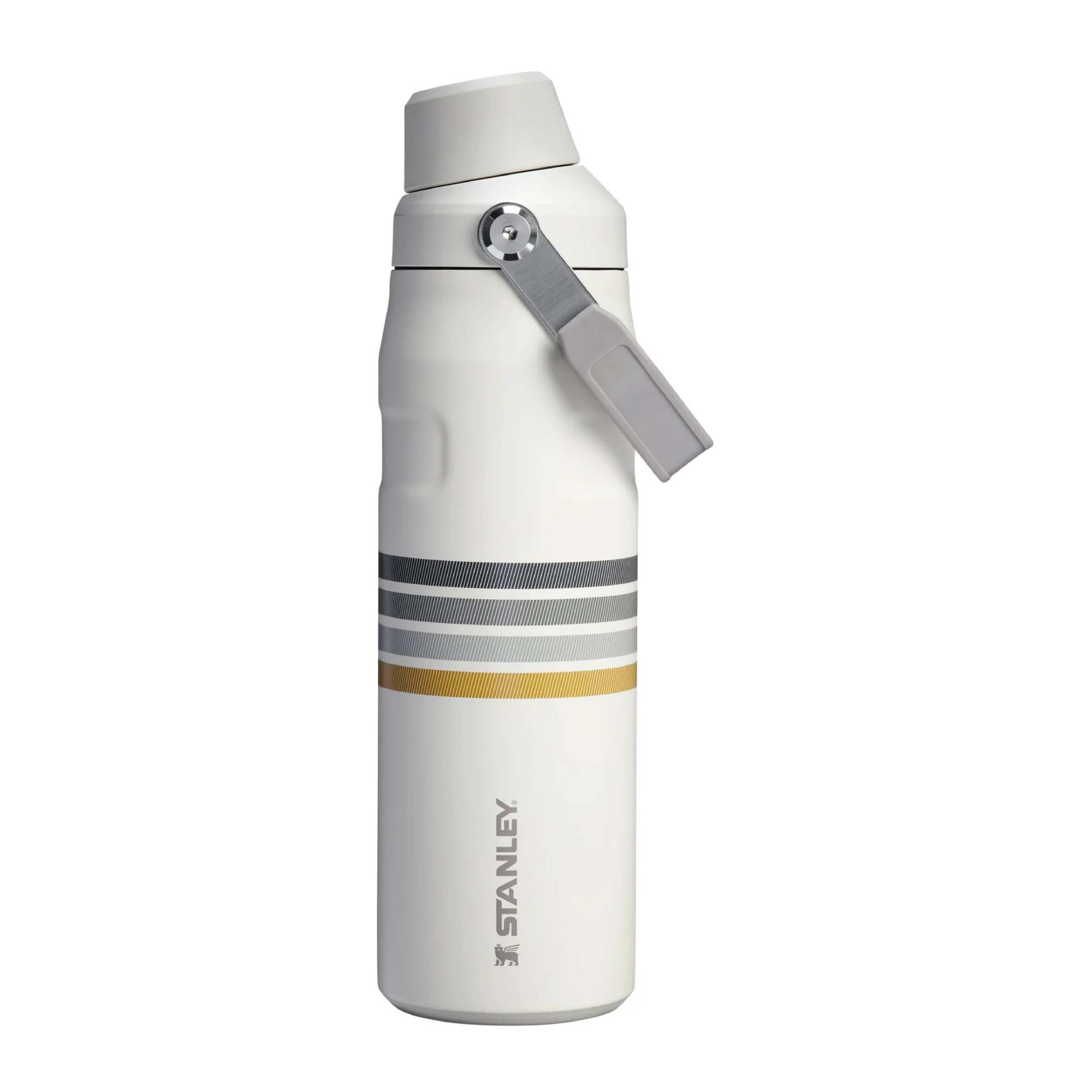 Termo Stanley Multideportes Iceflow Aerolight Fast Flow Varsity 24 Oz Cream Ash Stripe