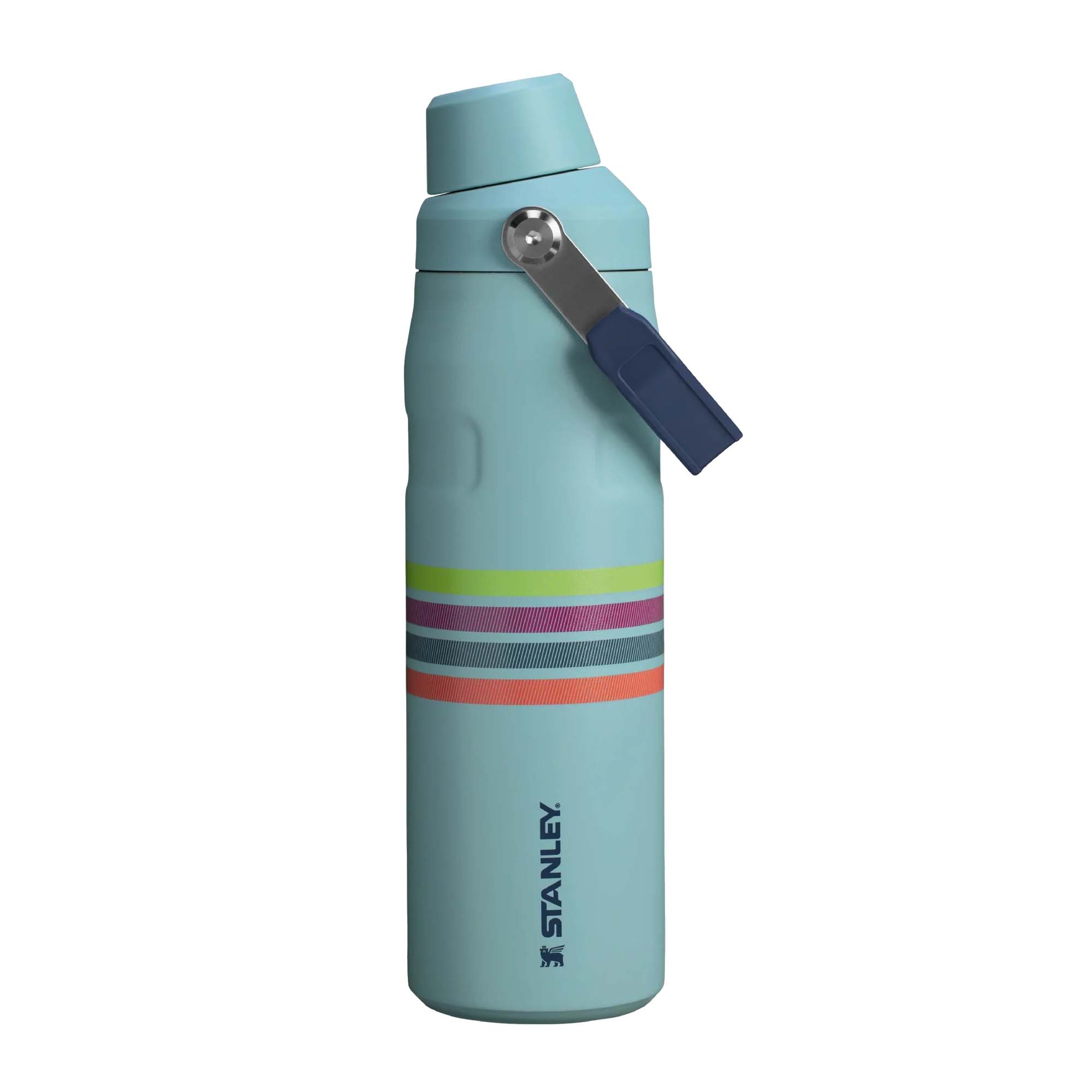 Termo Stanley Multideportes Iceflow Aerolight Fast Flow Varsity 24 Oz Seafoam Stripe