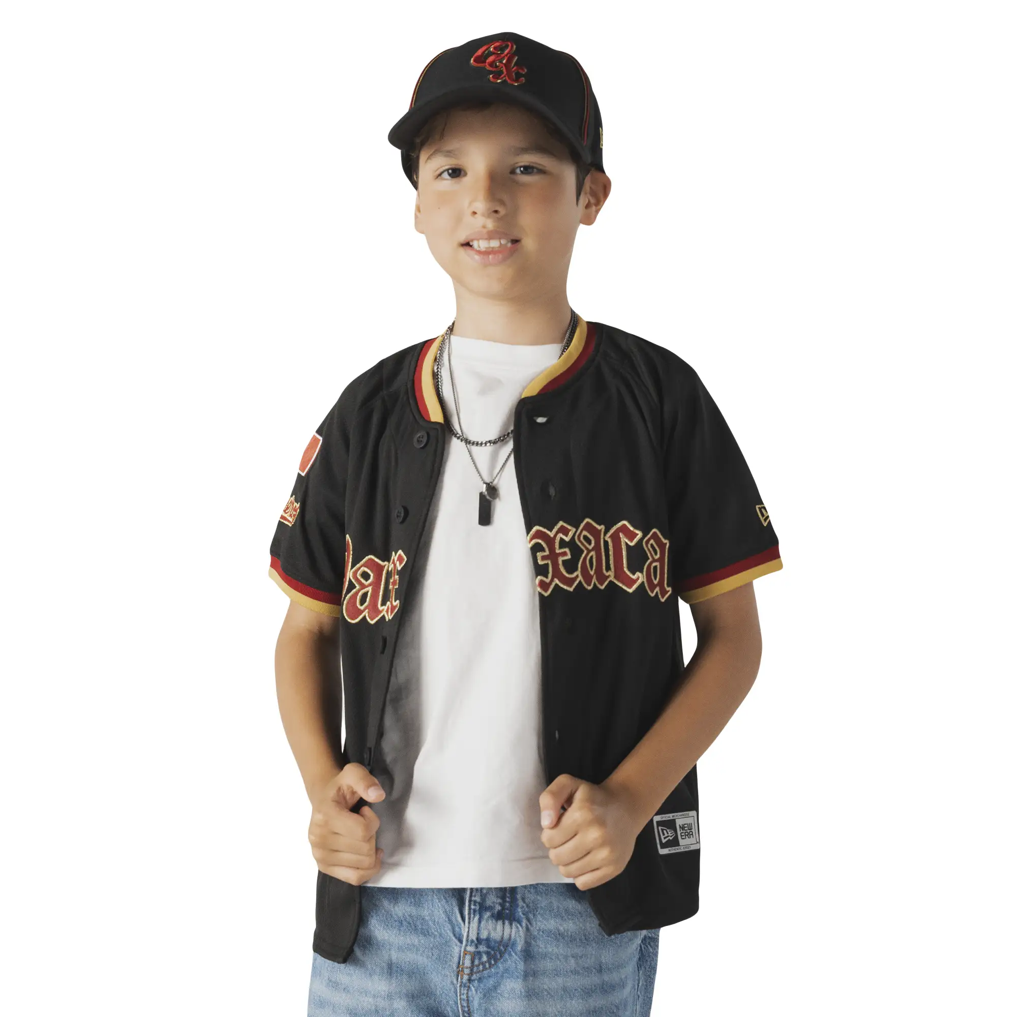 Jersey New Era LMB Guerreros de Oaxaca Visita 2026 Niño 60945169