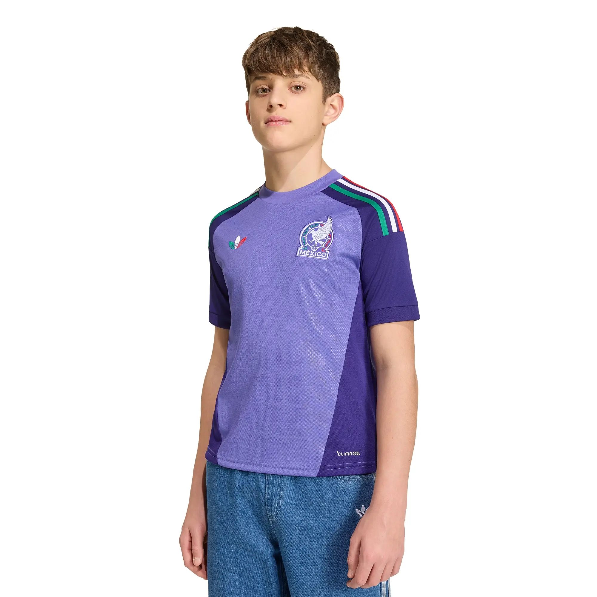 Jersey adidas Futbol Selección Mexicana Portero Visita Fan 2026 Infantil Unisex KA8553