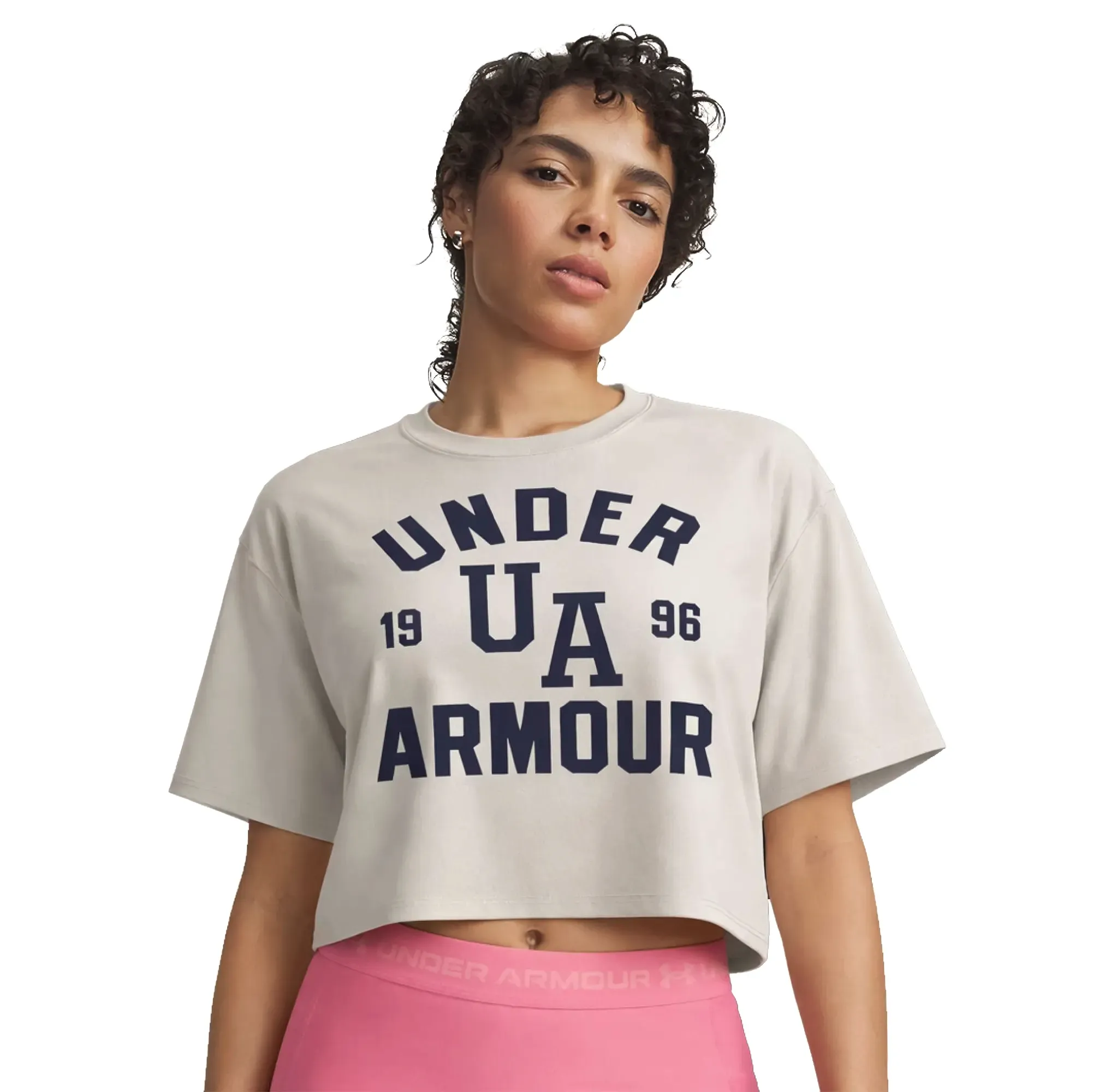 Top Under Armour Entrenamiento Varsity Boxy Crop Mujer 6011168-110