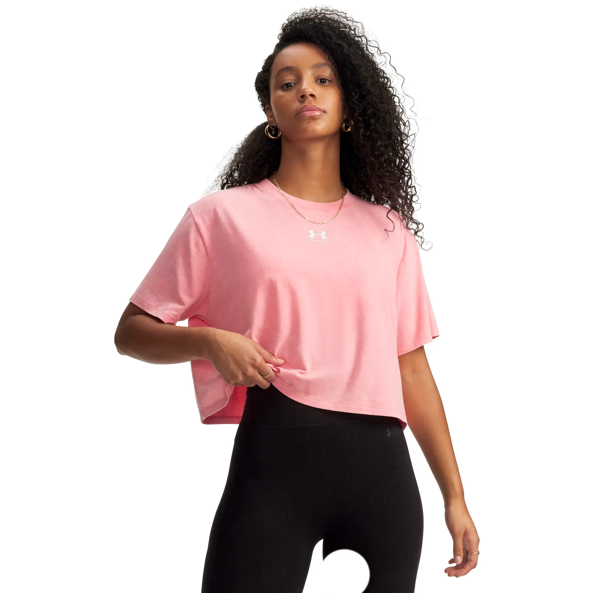 Playera Under Armour Entrenamiento Rival Boxy Wash Mujer 6011065-600