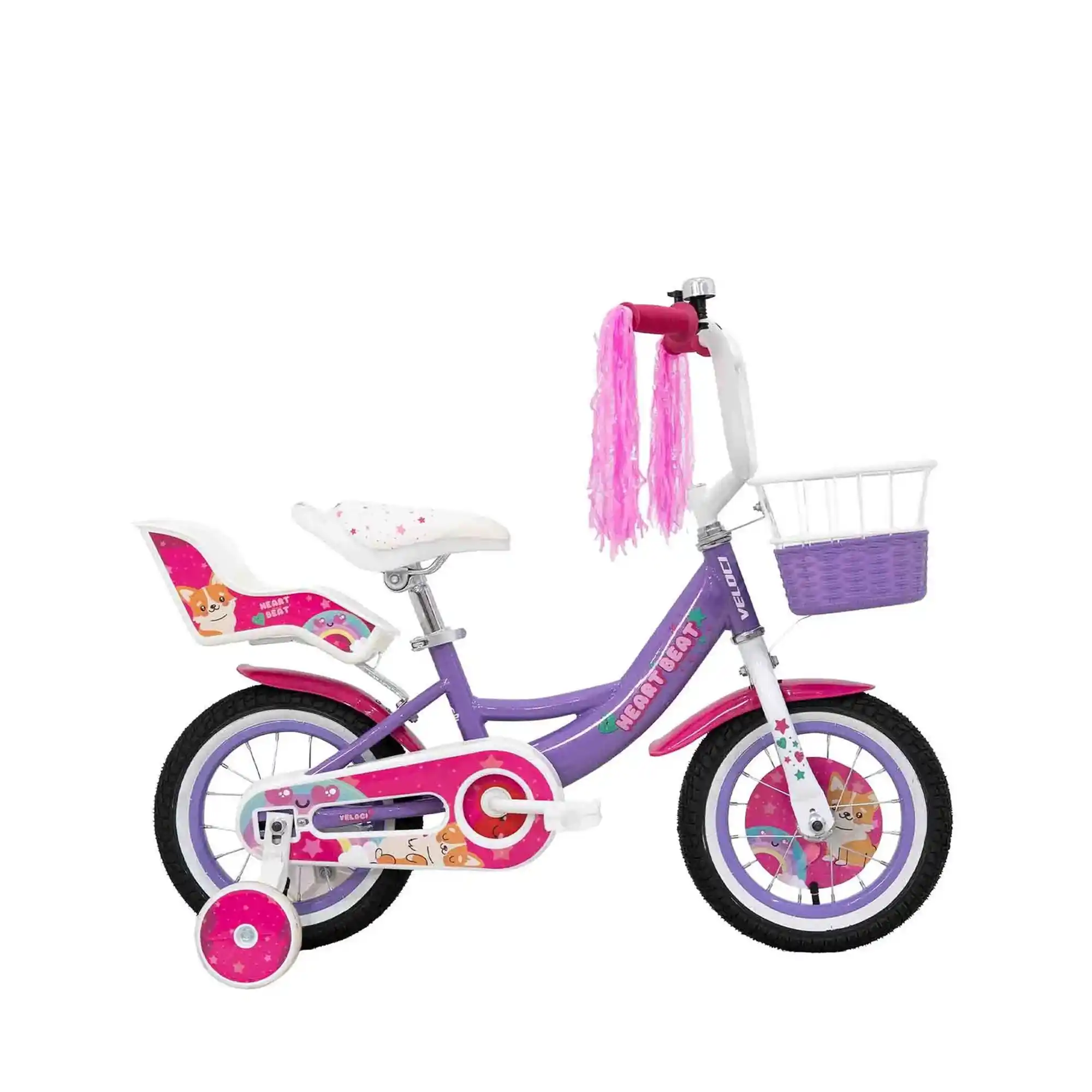 Bicicleta Veloci Urbana Heart Beat Niña Lila