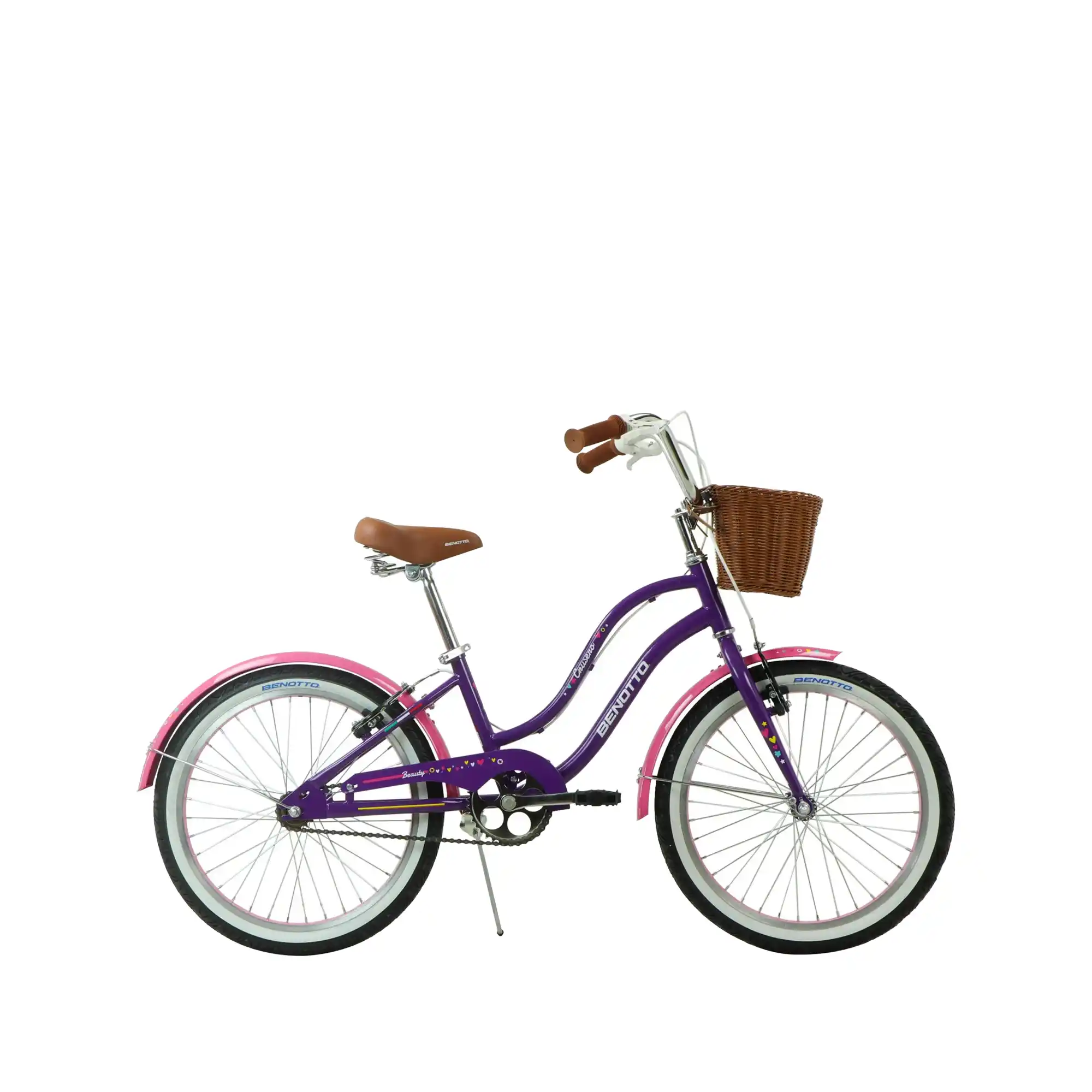 Bicicleta Benotto Urbana Crucero Infantil Morado