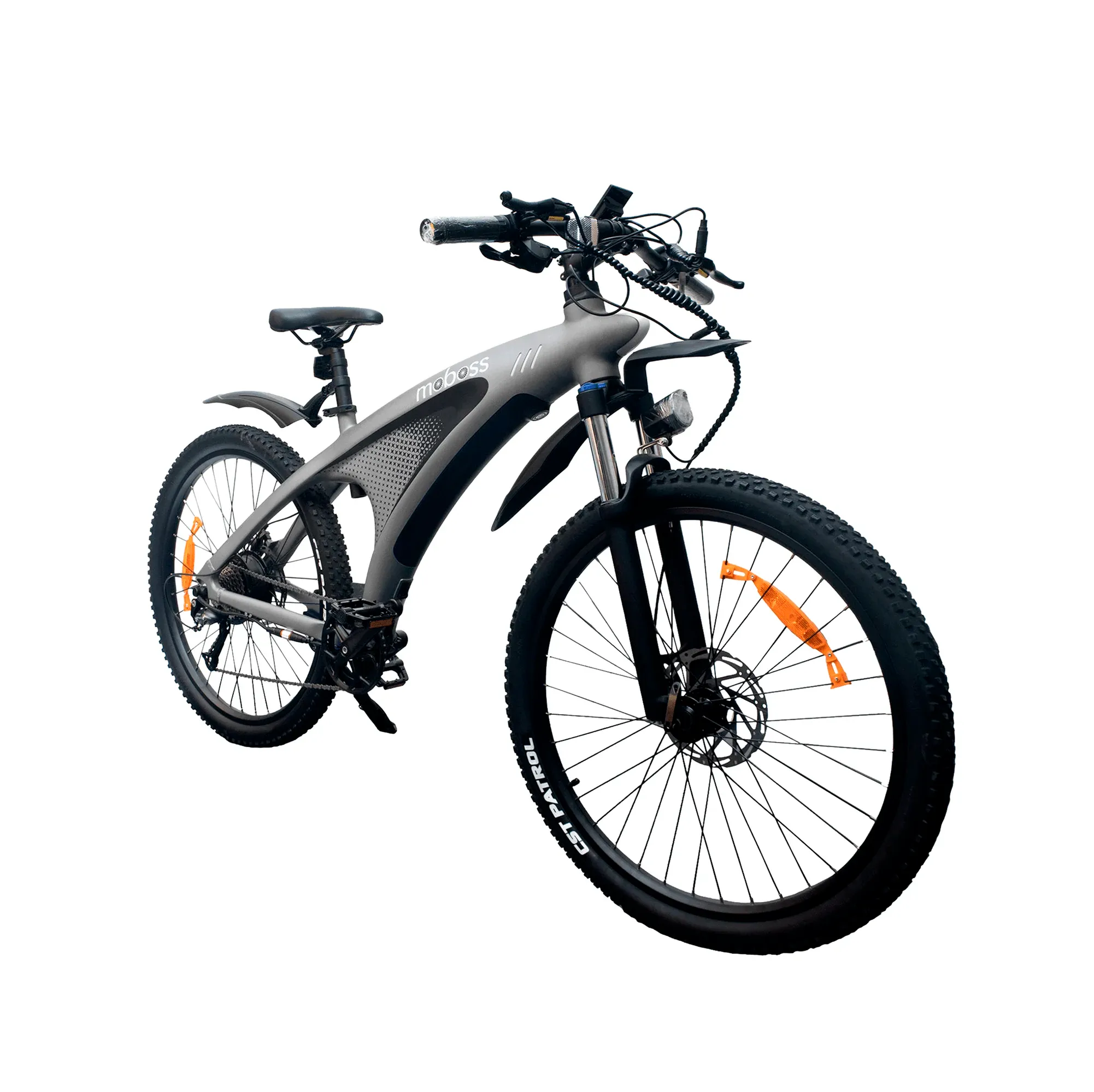 Bicicleta Eléctrica Montaña Moboss Ebike Q5 48V 650W 27.5" 13 Ah Gris