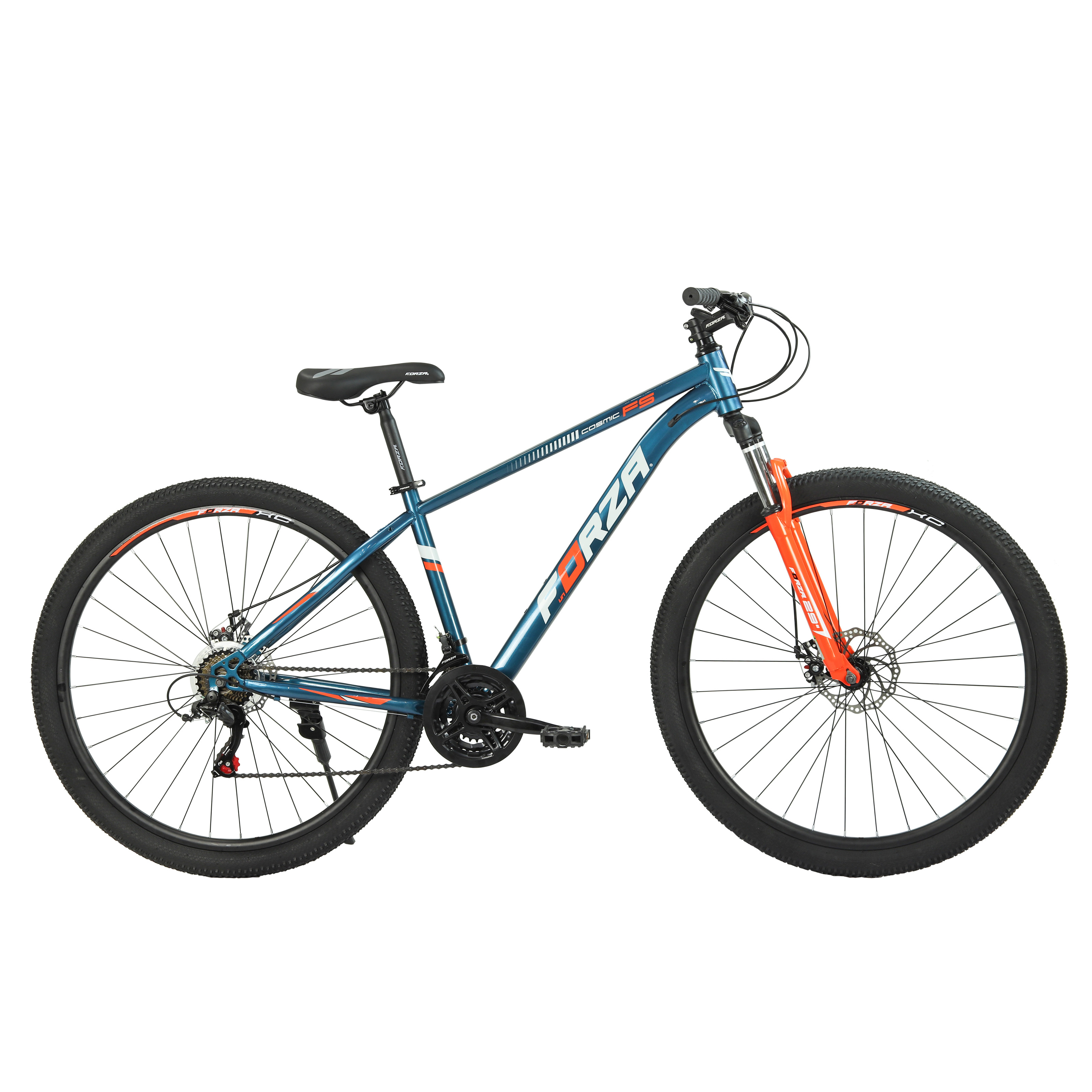 Bicicleta Forza Montaña Cosmic Unisex Azul/Naranja
