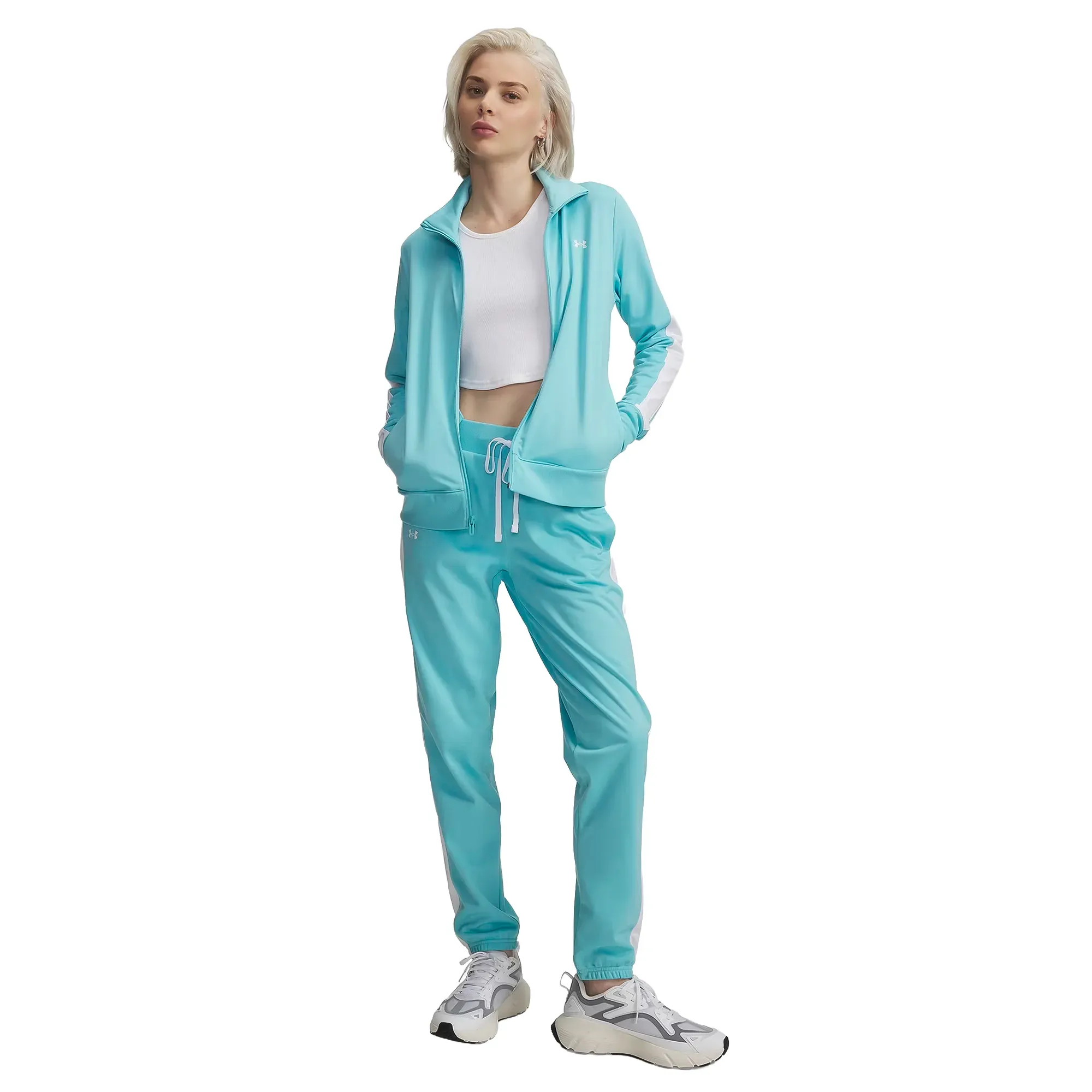 Conjunto Deportivo Under Armour Entrenamiento Tricot Mujer 1365147-425