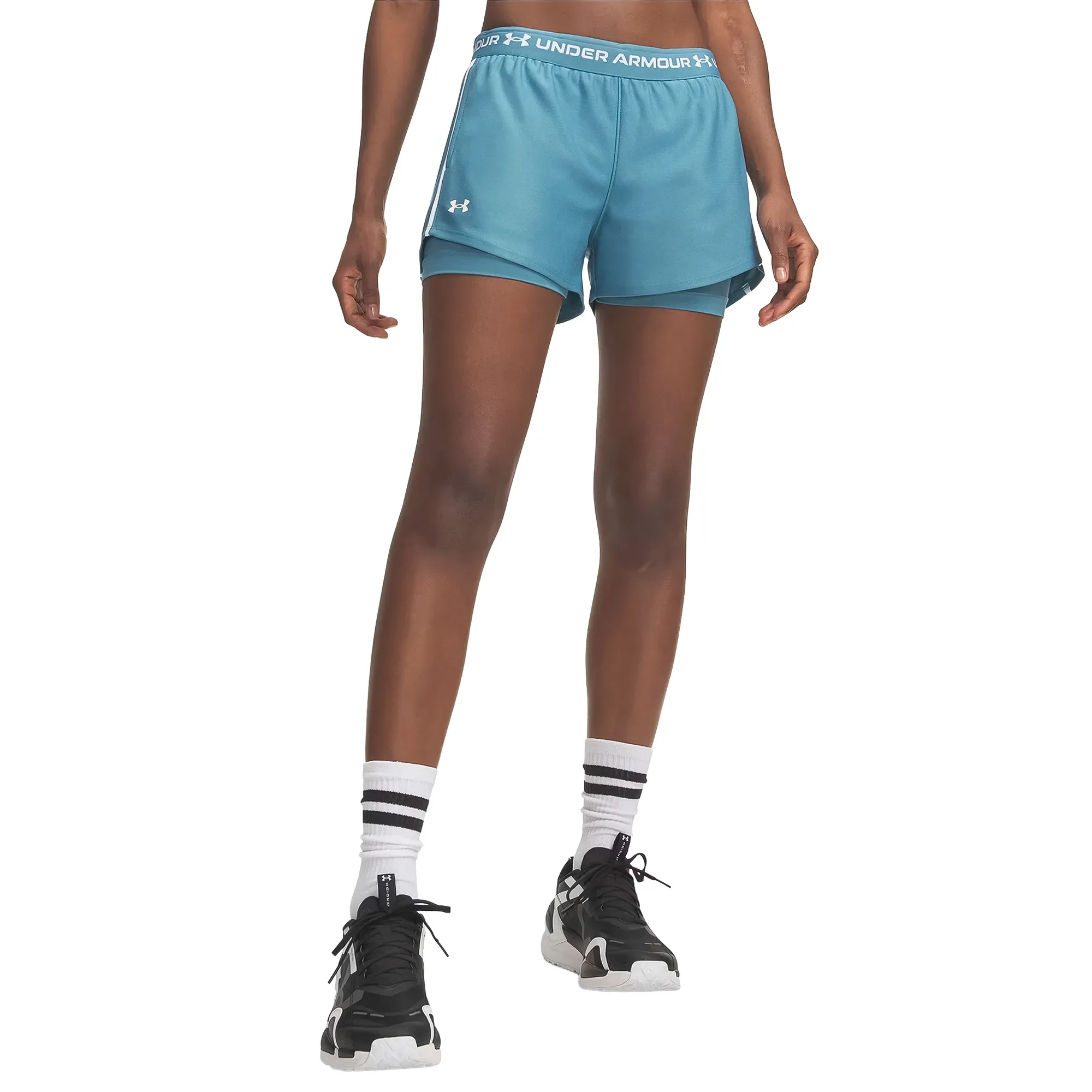 Short Under Armour Entrenamiento Tech Play Up 2 en 1 Mujer 1389895-466
