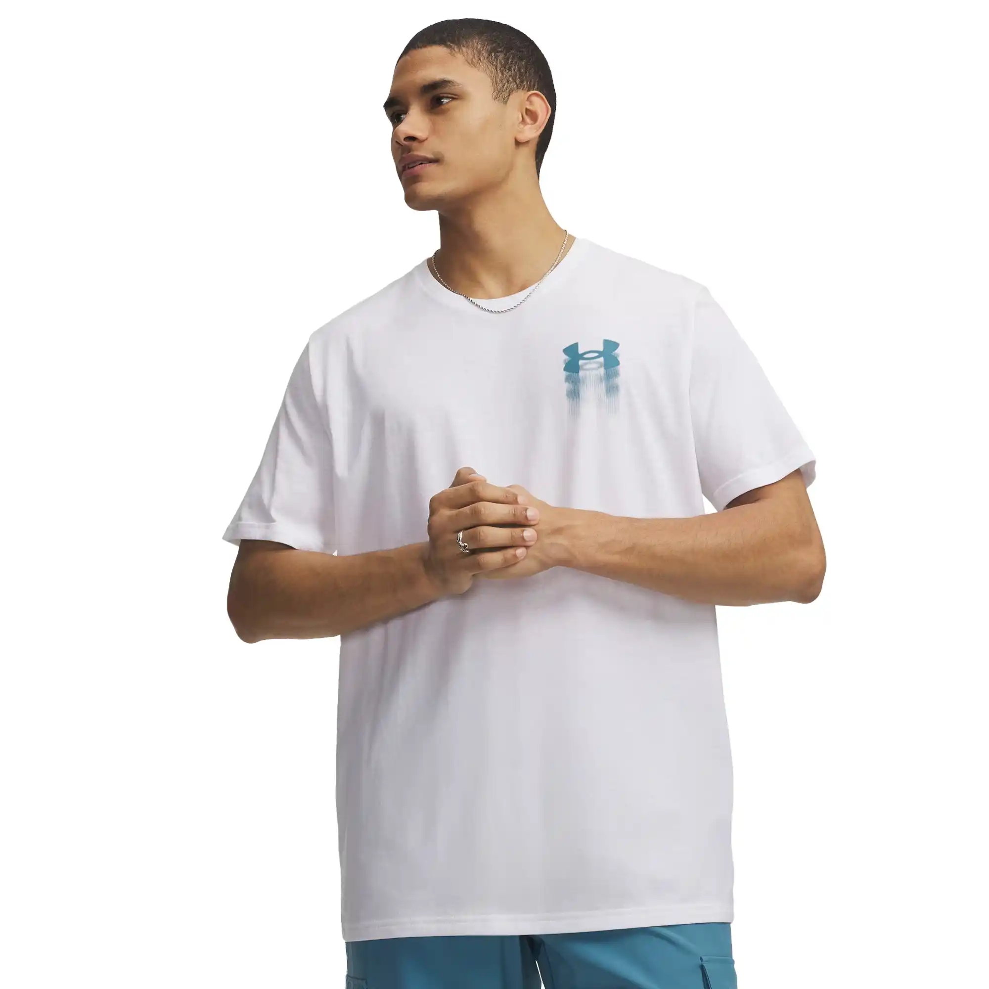 Playera Under Armour Entrenamiento Blur Logo Hombre 6009245-100