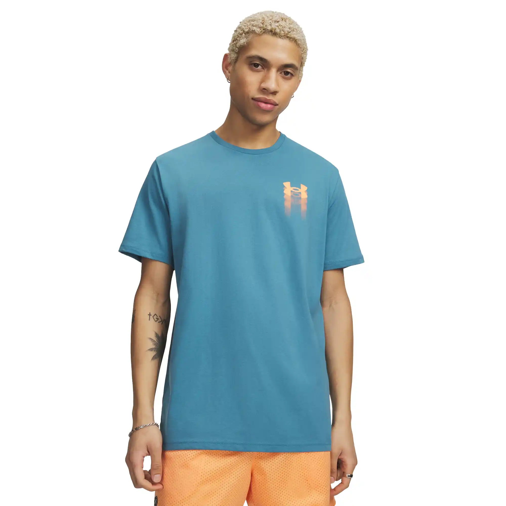 Playera Under Armour Entrenamiento Blur Logo Hombre 6009245-466