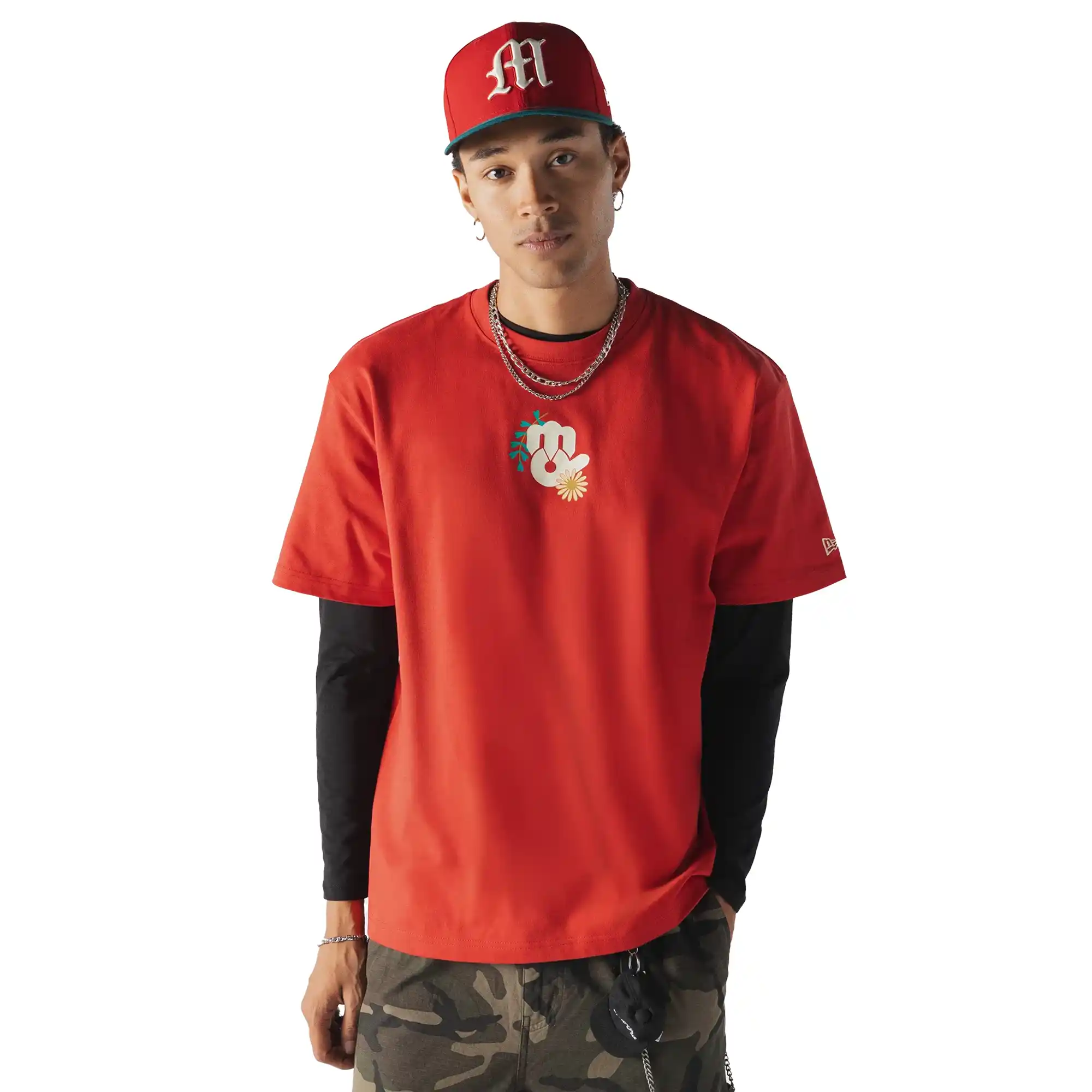 Playera New Era LMB Diablos Rojos del México Hombre 60954190