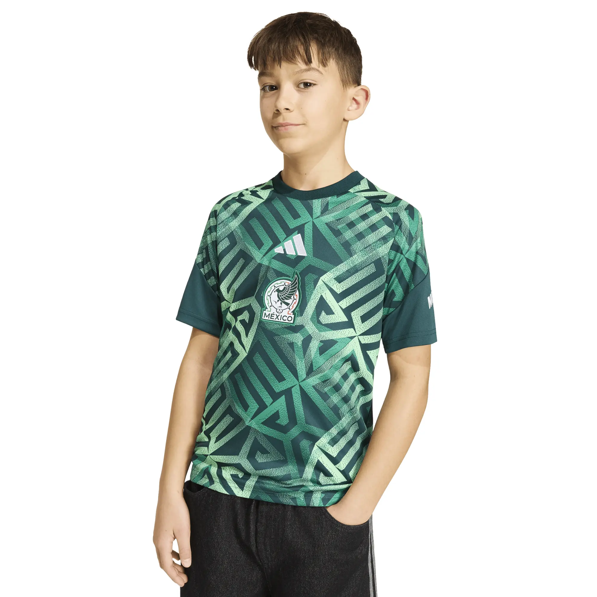 Jersey adidas Futbol Selección Mexicana Entrenamiento 2026 Infantil Unisex JY5489