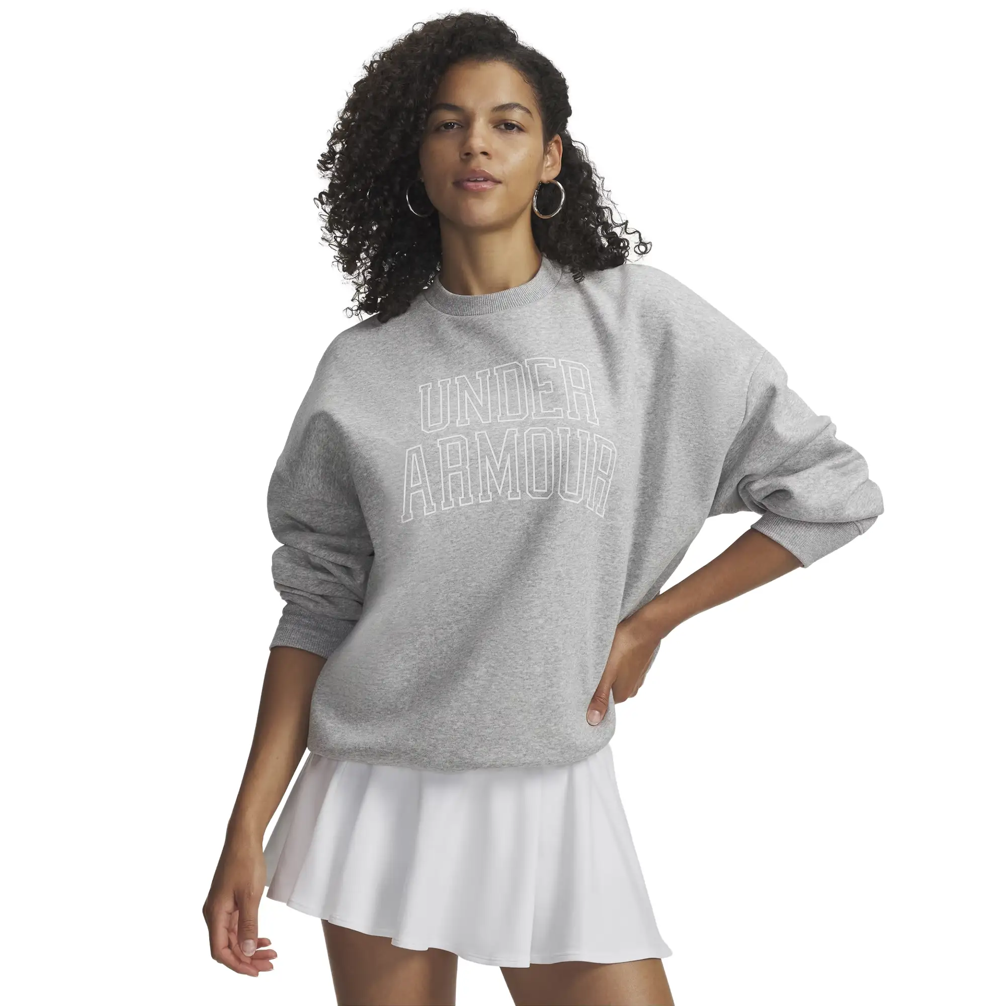 Sudadera Under Armour Entrenamiento Rival Fleece Varsity Mujer 6007880-011