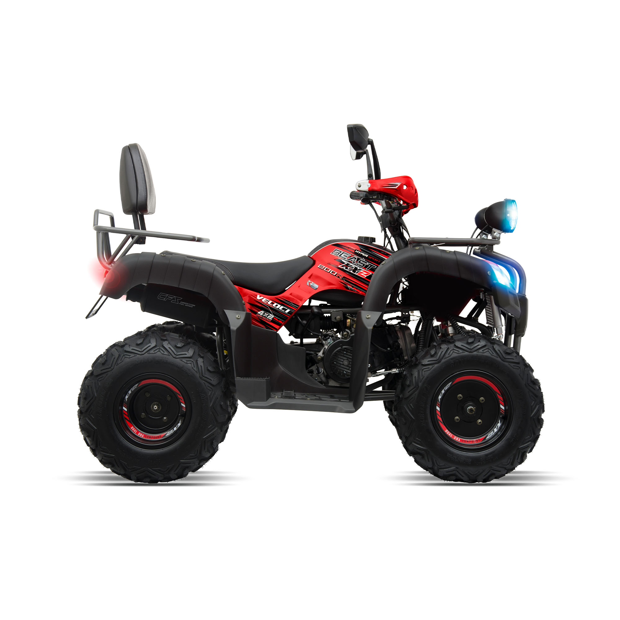 Cuatrimoto Veloci Beast KX2 Hyper Sport 200 Rojo 2020