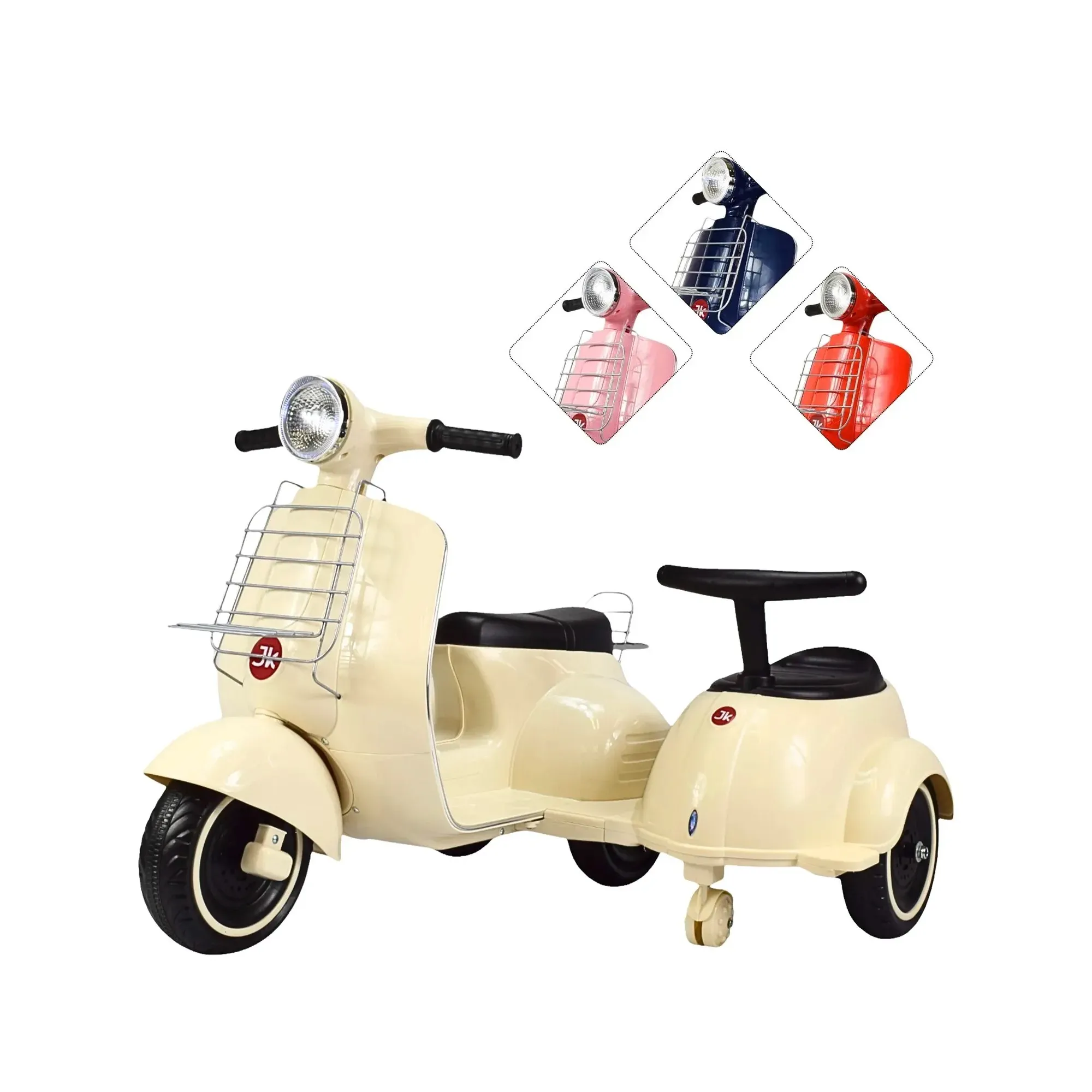 Montable Eléctrico Joykoo Motocicleta Doble Asiento 6V BG Infantil Unisex