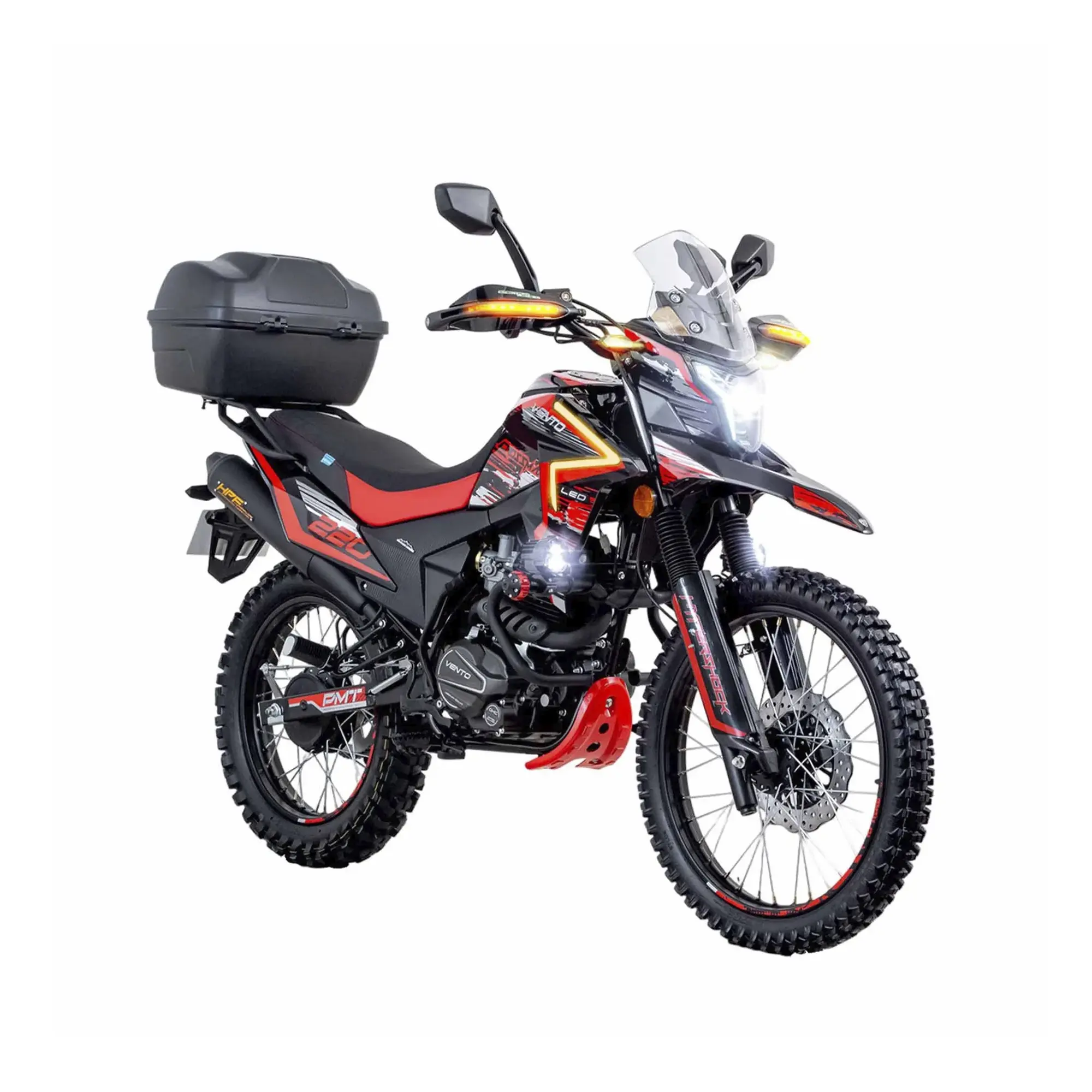 Motocicleta Vento Doble Propósito Crossmax 220 Led Negro 2026