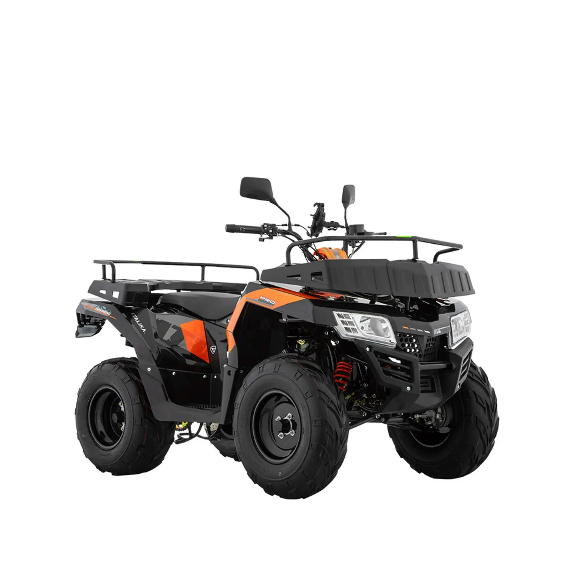 Cuatrimoto Italika ATV200 FL Naranja/Negro