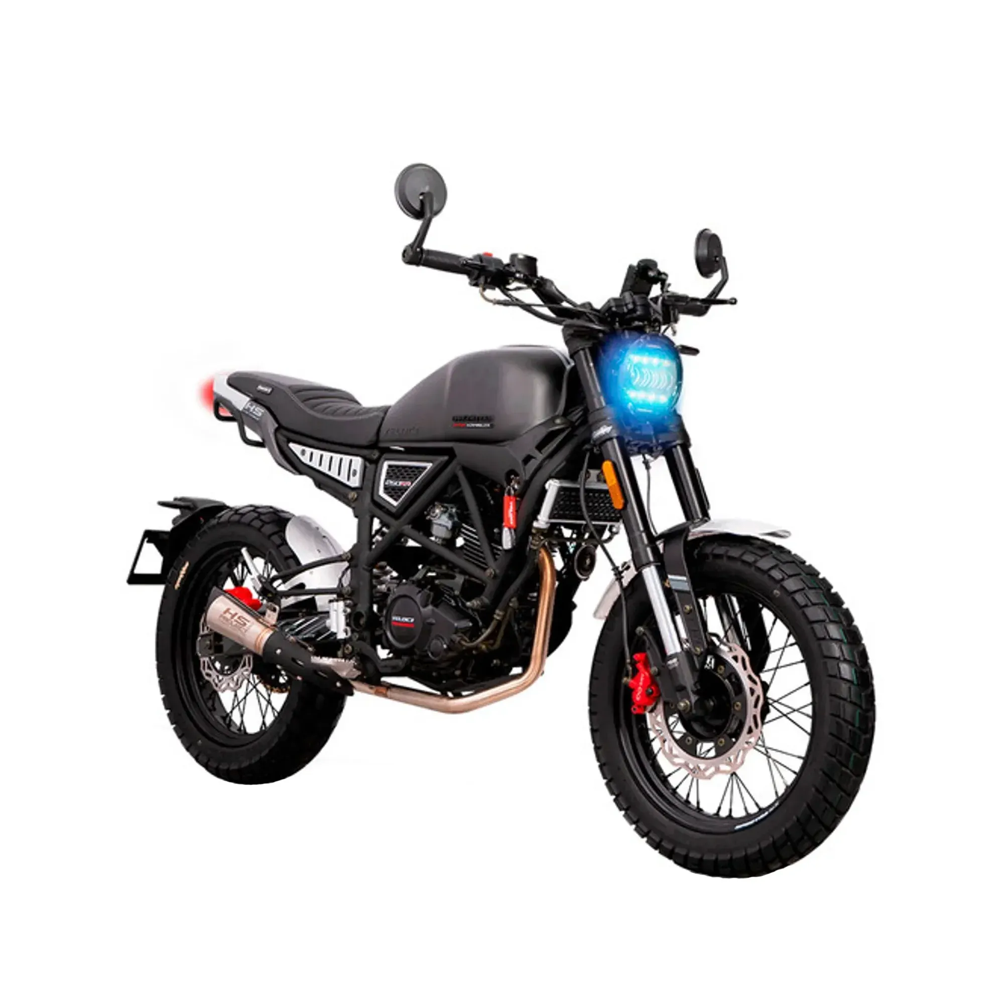 Motocicleta Veloci Dark Thunder Scrambler 250 CC Titanio