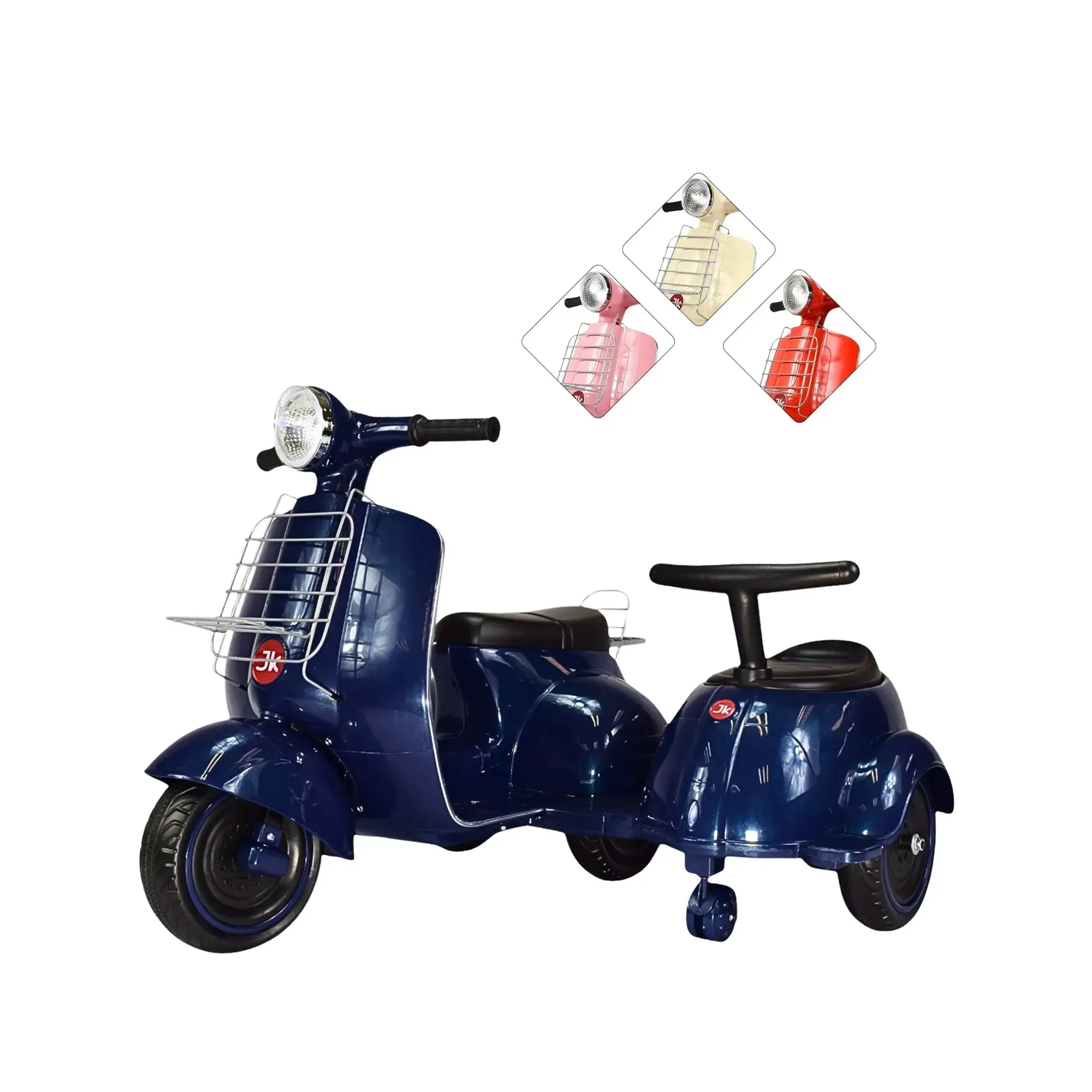 Montable Eléctrico Joykoo Motocicleta Doble Asiento 6V AZ Infantil Unisex