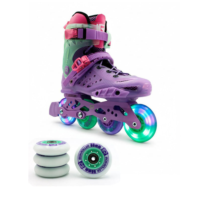 Patines en Linea Iron Roller Skate Forza Combination Unisex Morado