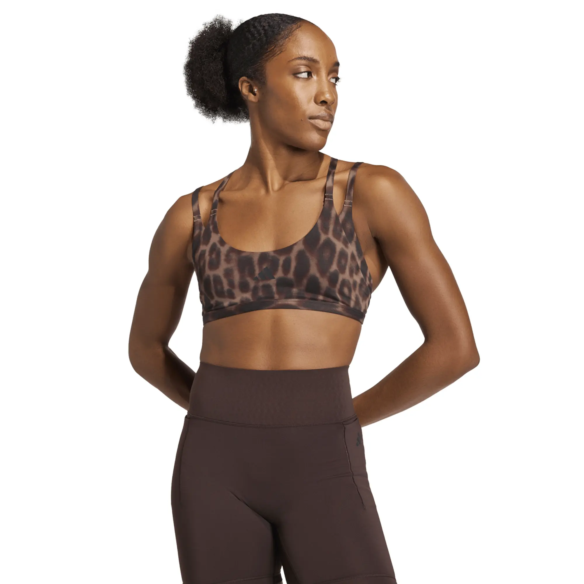 Sujetador Deportivo adidas Optime Strappy Leopard Mujer KF5702