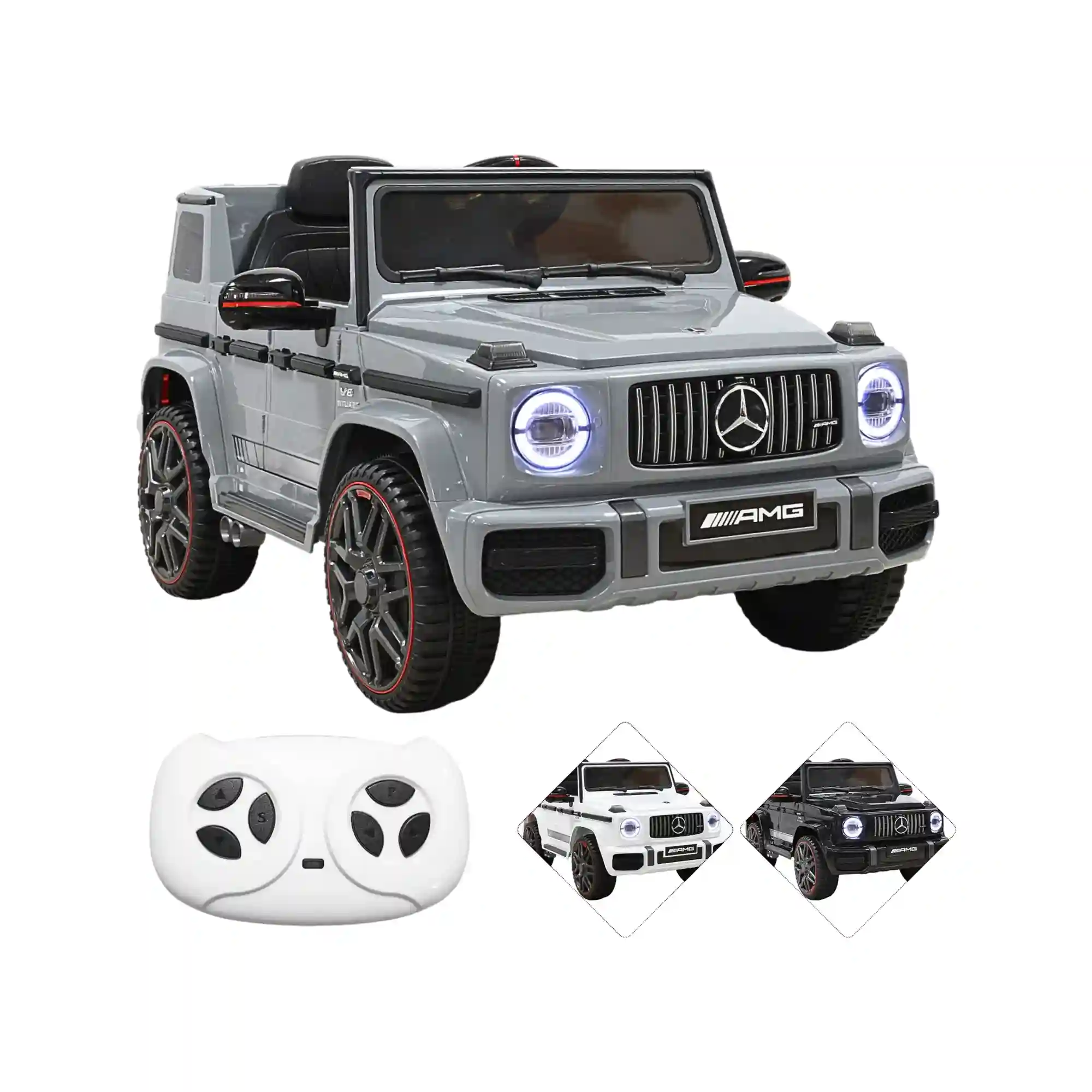 Montable Eléctrico Joykoo AMG Mercedes Benz G-63 Infantil AMG-G-63 Gris