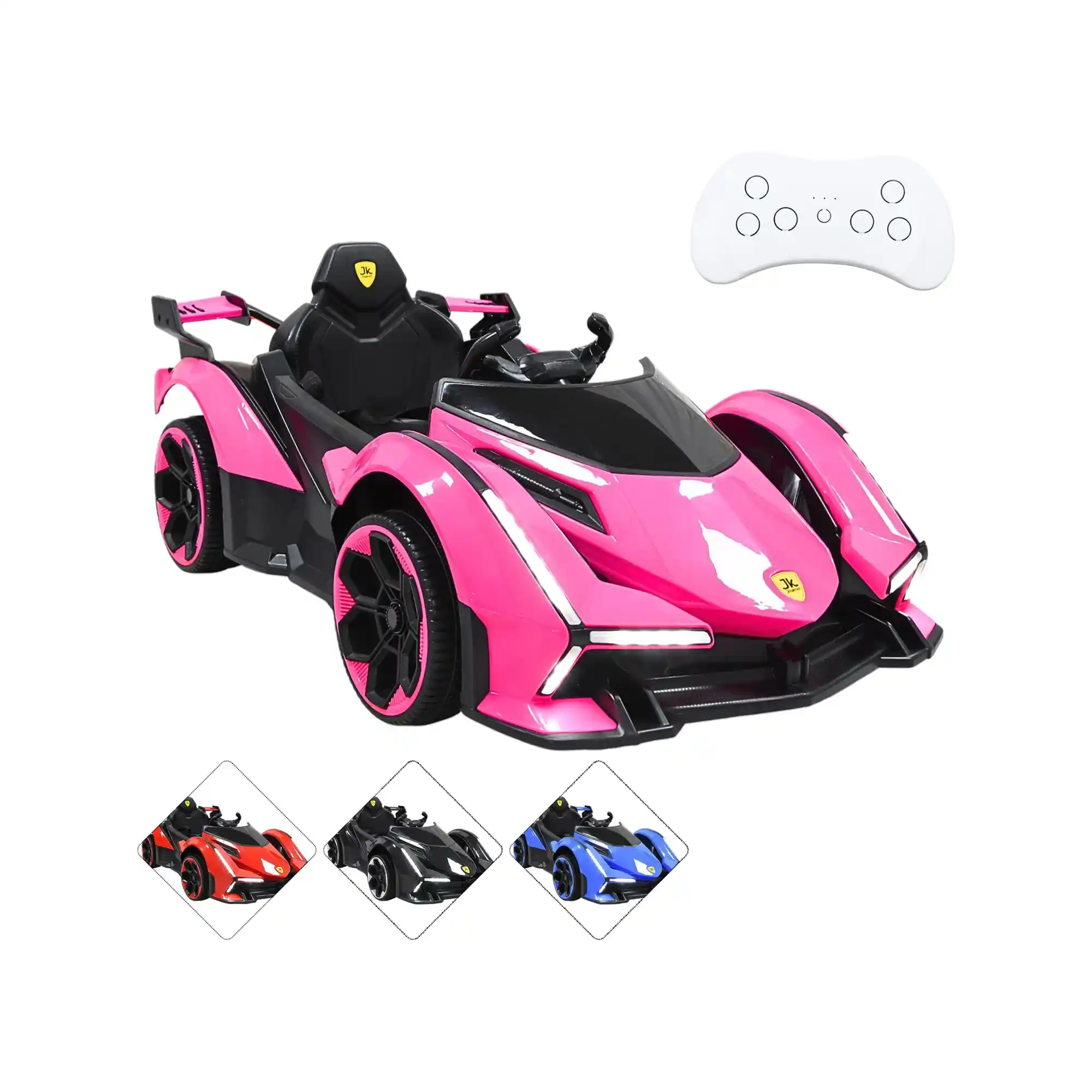 Montable Eléctrico Joykoo Deportivo Lambo Remoto Infantil CM-2588 Rosa
