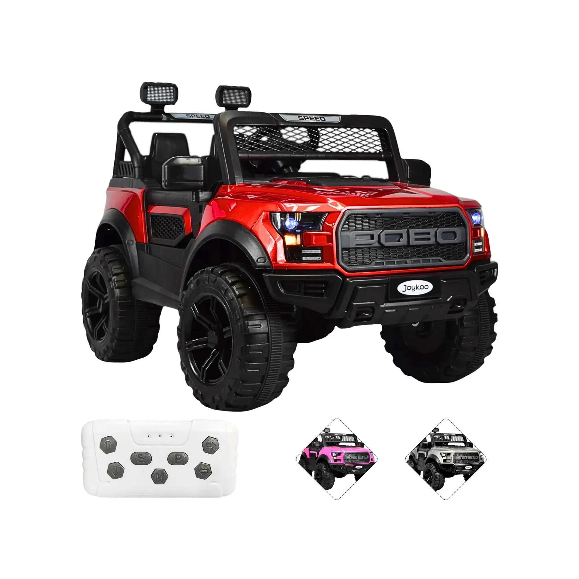Montable Eléctrico Joykoo Raptor Luz Led 12V RJ Infantil Unisex