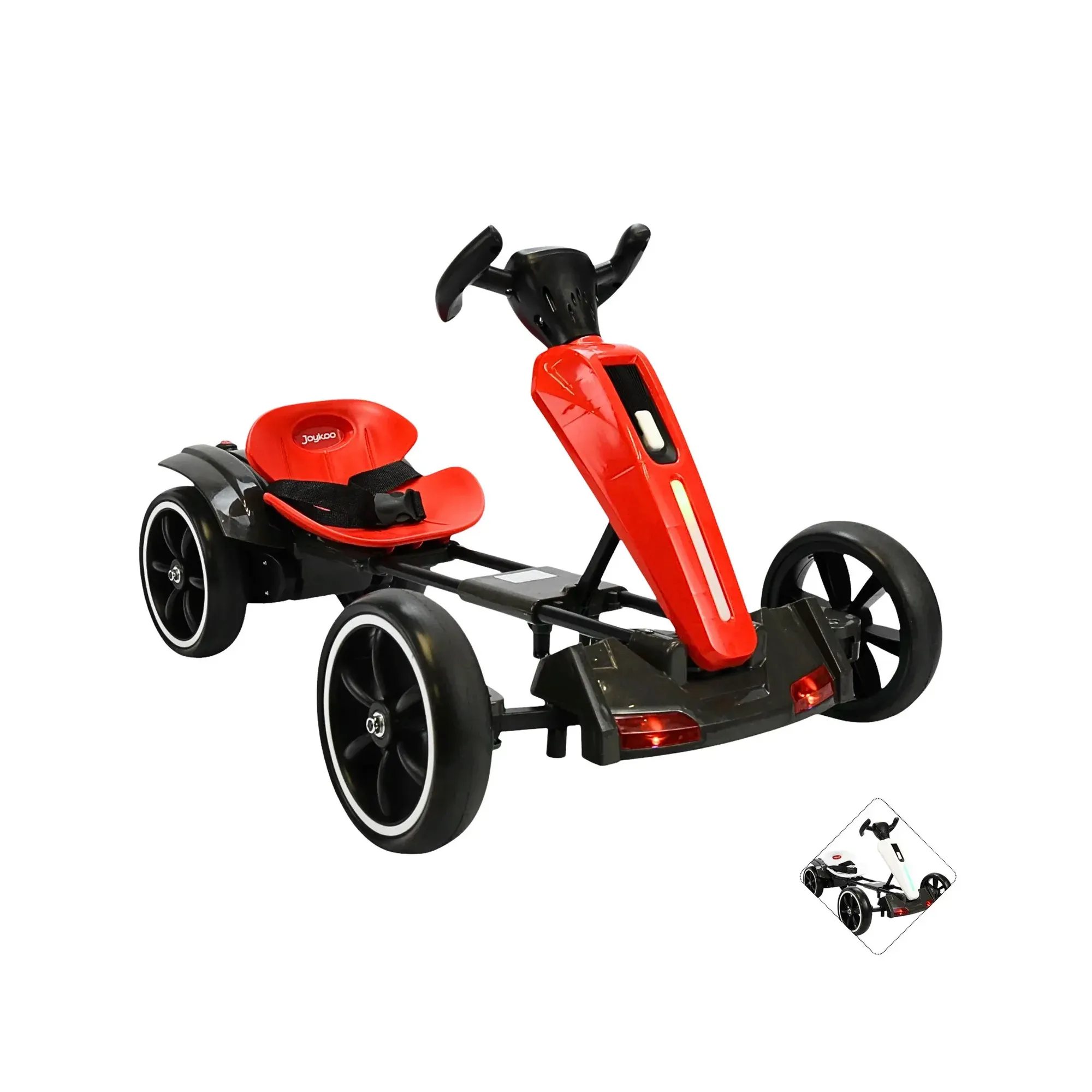 Montable Eléctrico Joykoo Go Kart Infantil CM-2066 Rojo
