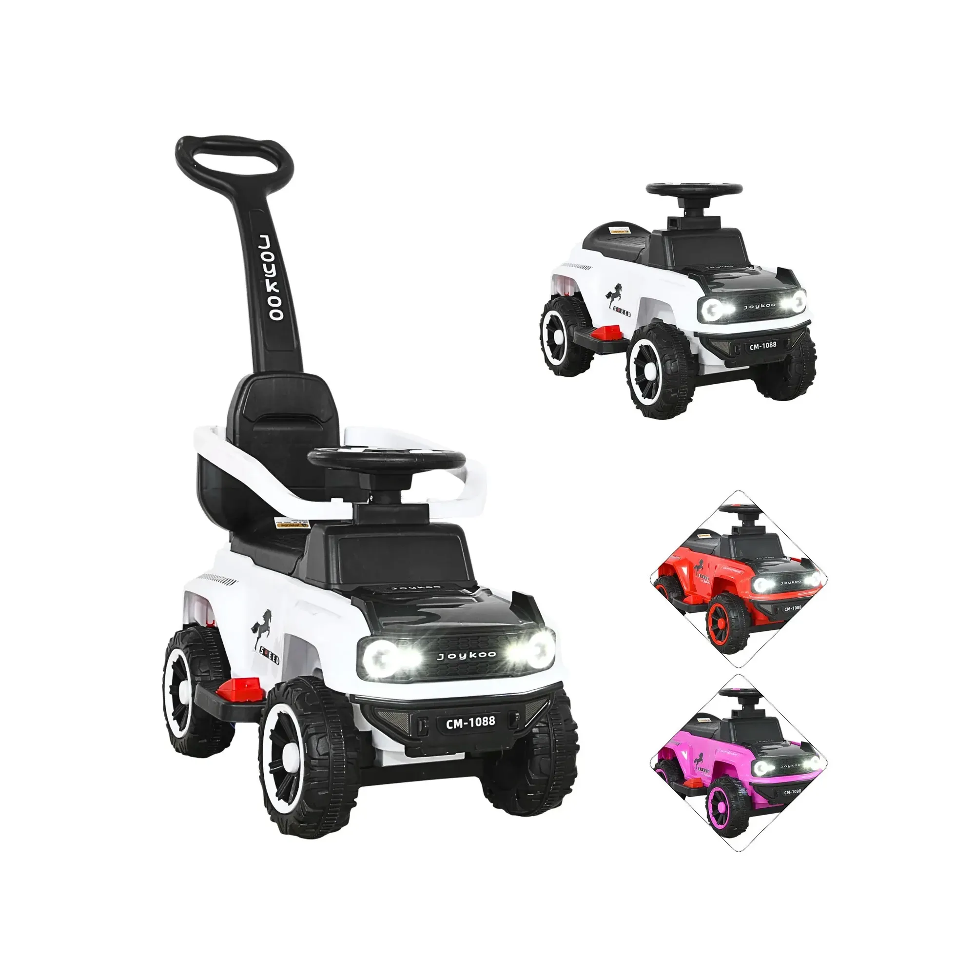 Montable Eléctrico Joykoo Híbrido Infantil CM-1088 Blanco