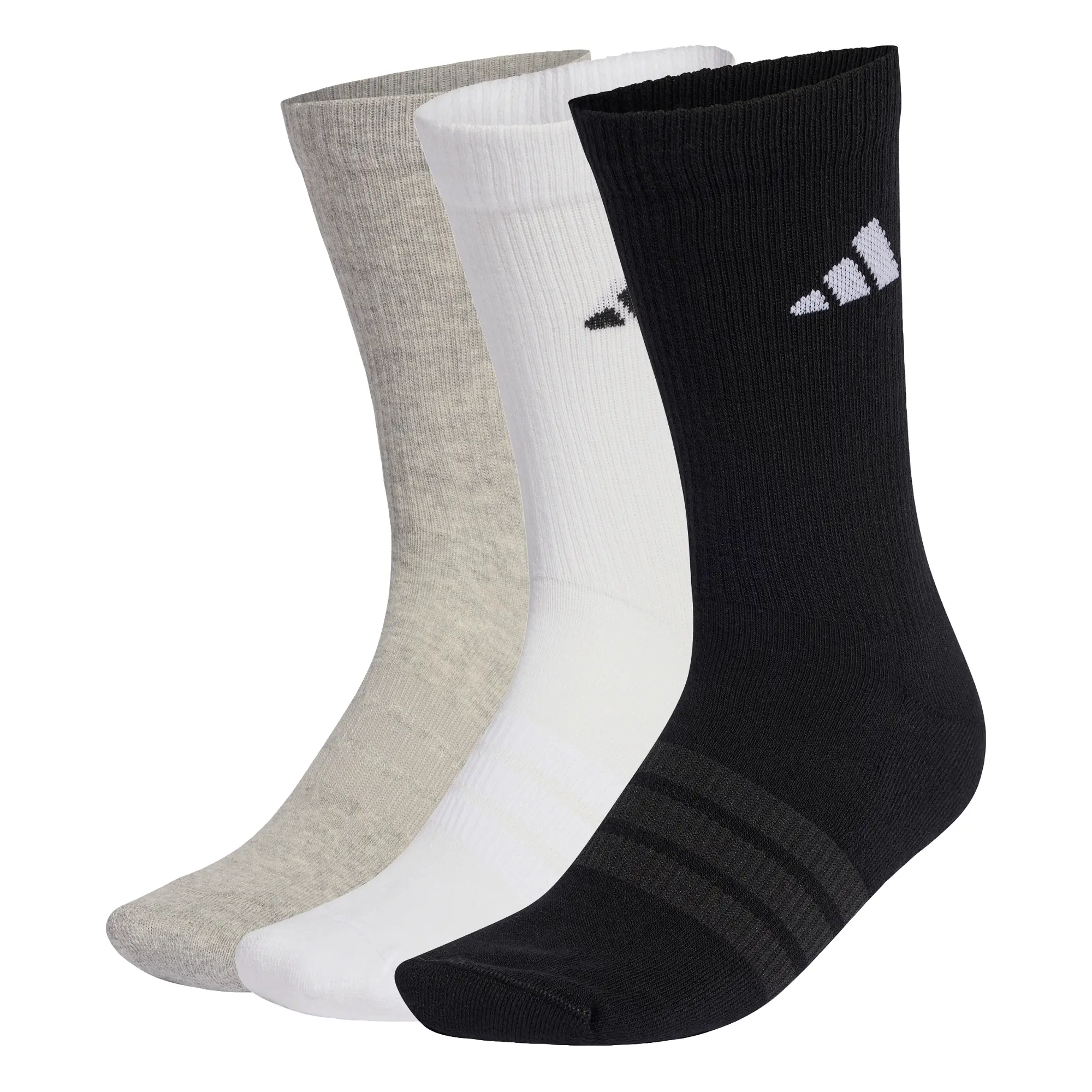 Calcetas A MEDIA PANTORRILLA SPORTSWEAR ACOLCHADOS, PAQUETE DE 3 PARES adidas Entrenamiento Unisex KC9624