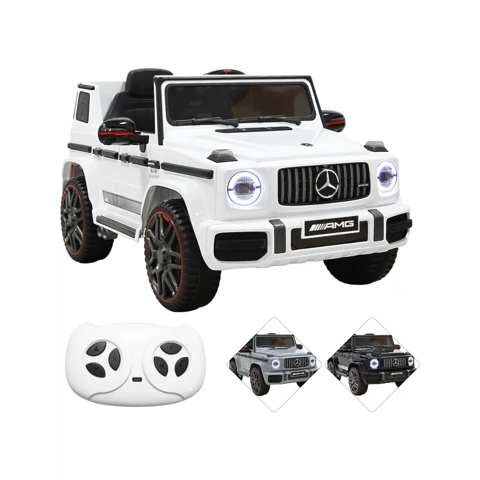 Montable Eléctrico Joykoo AMG Mercedes Benz G-63 Infantil AMG-G-63 Blanco