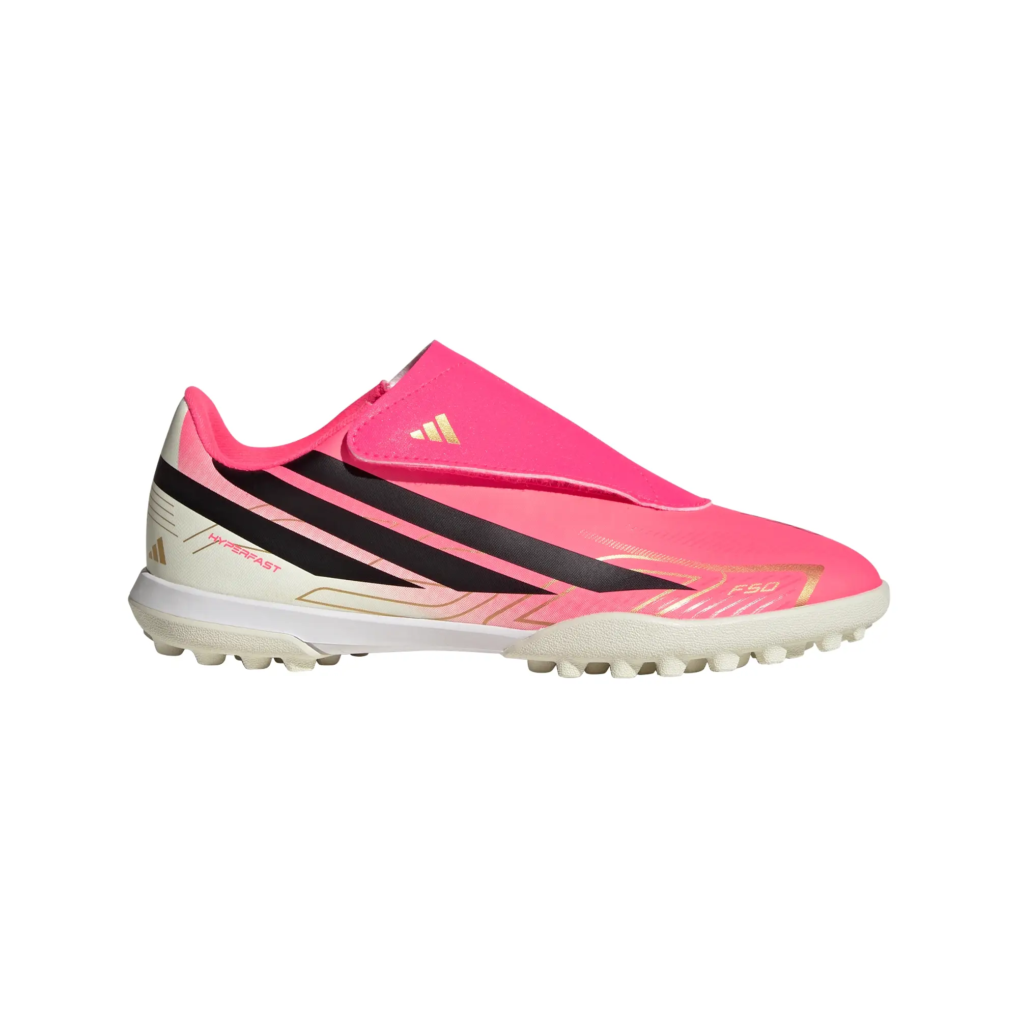 Tacos F50 Hyperfast Club Tiras Ajustables Pasto Artificial adidas Futbol Unisex KK1334