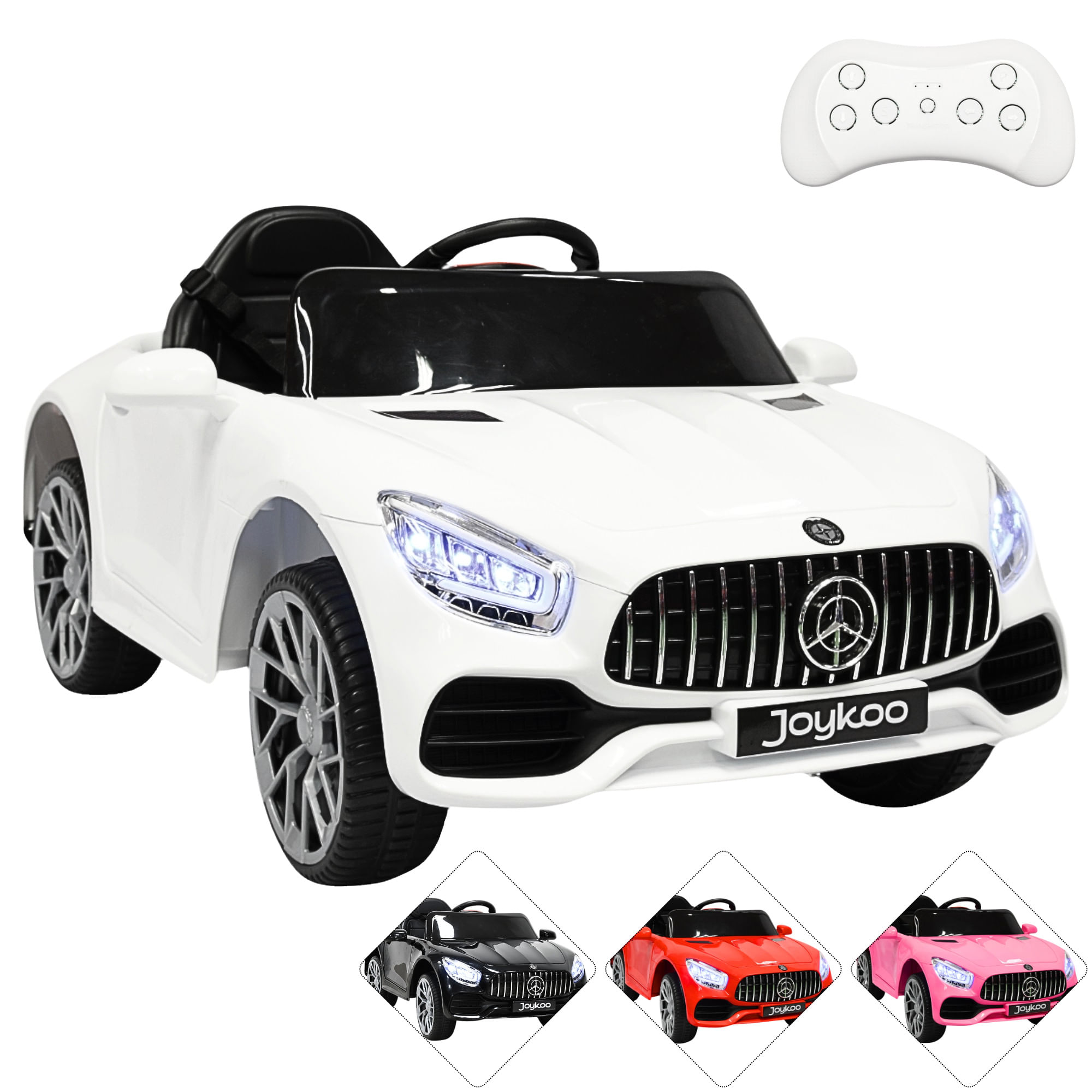 Montable Eléctrico Joykoo Mini Coche Infantil CM-4146 Blanco