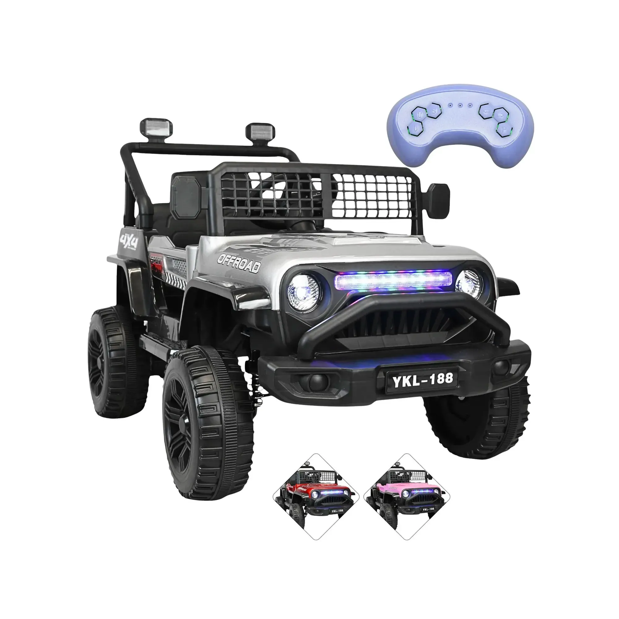 Montable Eléctrico Joykoo Remoto Infantil CM-4116 Gris