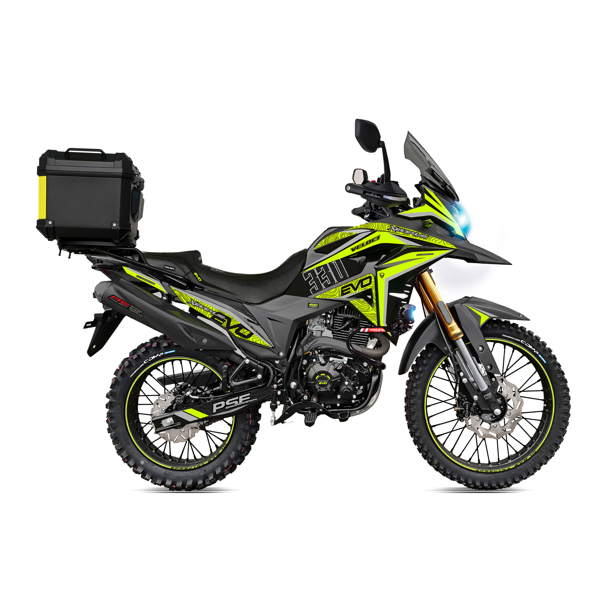 Motocicleta Veloci Doble Propósito Xeverus Evo Adventure 330 Amarillo 2026