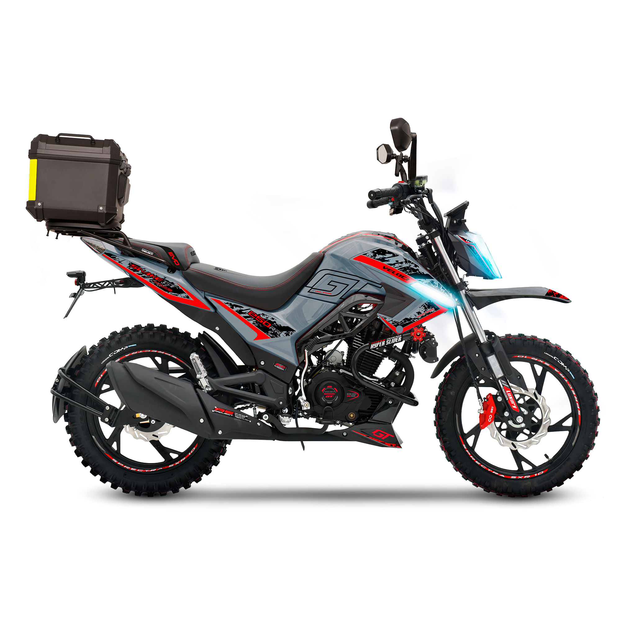 Motocicleta Veloci Doble Propósito Snake GT Trail Edition 250 Gris 2026