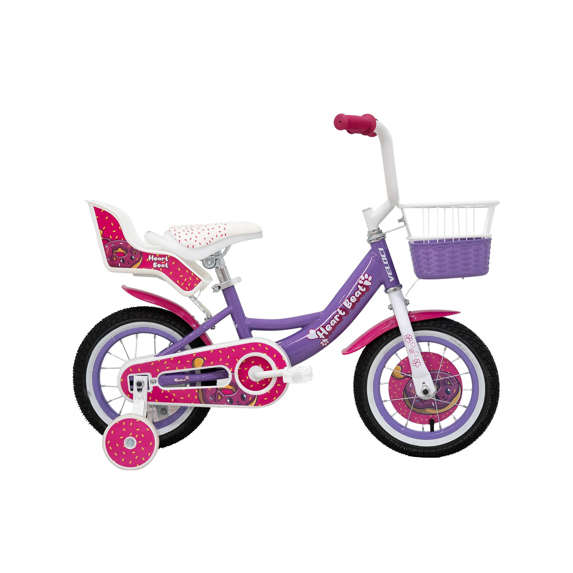 Bicicleta Veloci Urbana Heart Beat Niña Violeta