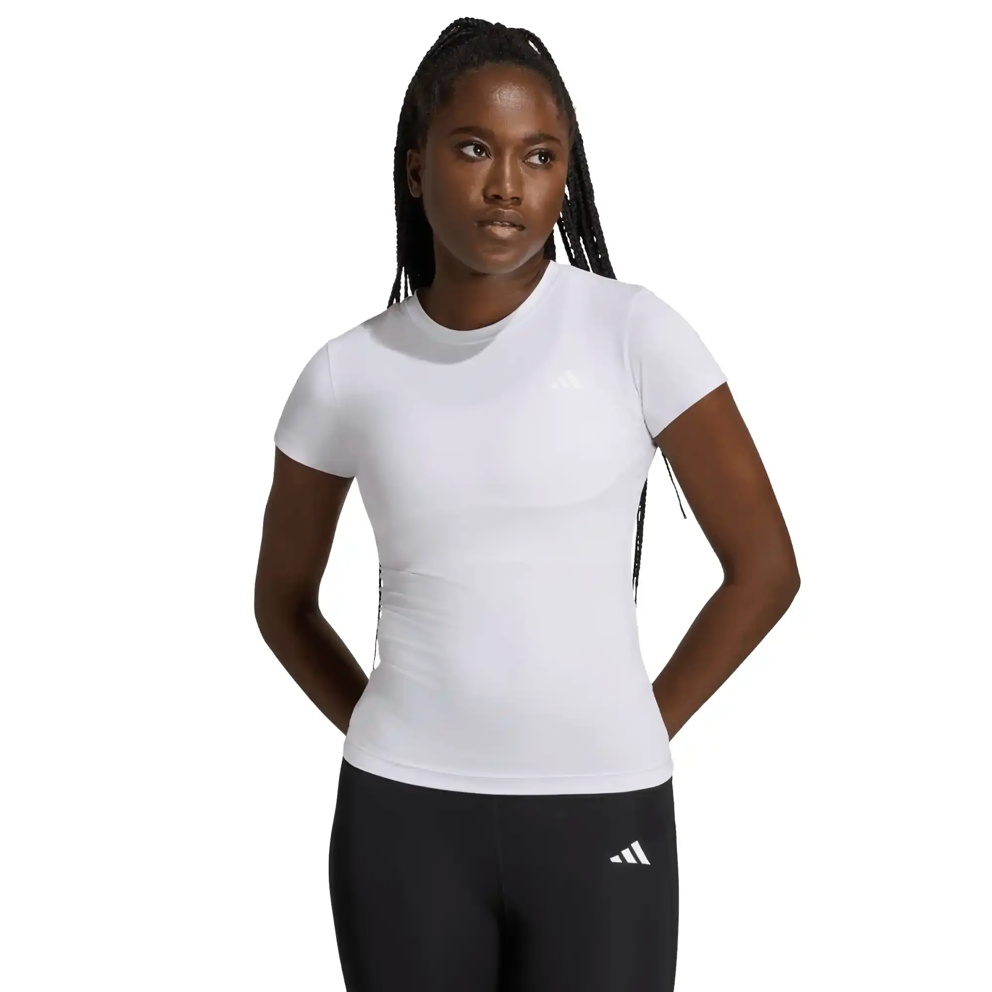Playera adidas Entrenamiento Power Essentials Workout Contour Mujer KQ8386