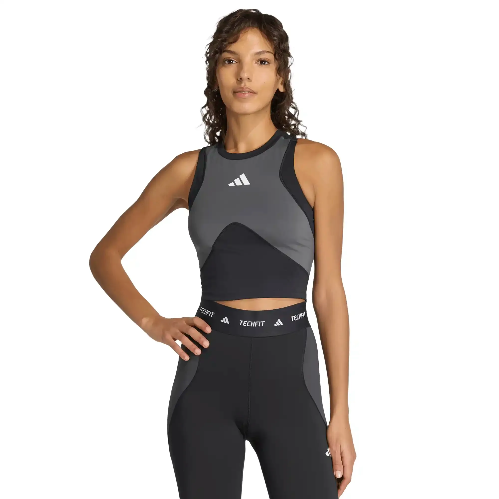 Top adidas Entrenamiento Techfit Colorblock Mujer JY6373