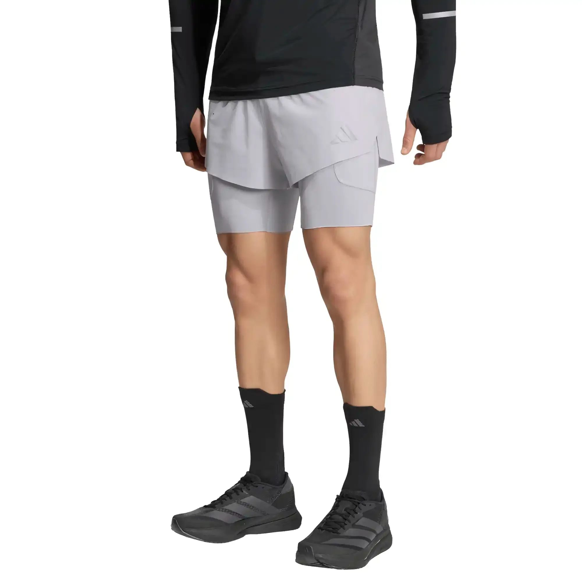 Short adidas Correr adi365 CLIMACOOL+ 4 Pocket 2 en 1 Hombre KS6098